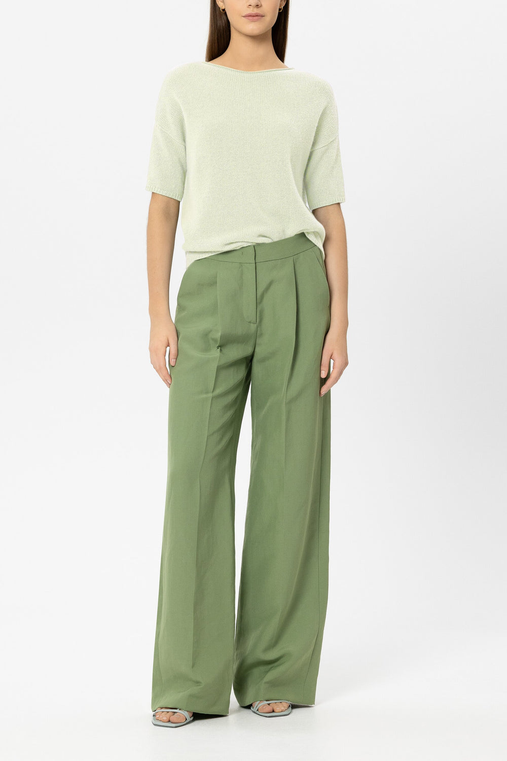 Pullover aus Kaschmir-Mix - pistachio - Standard