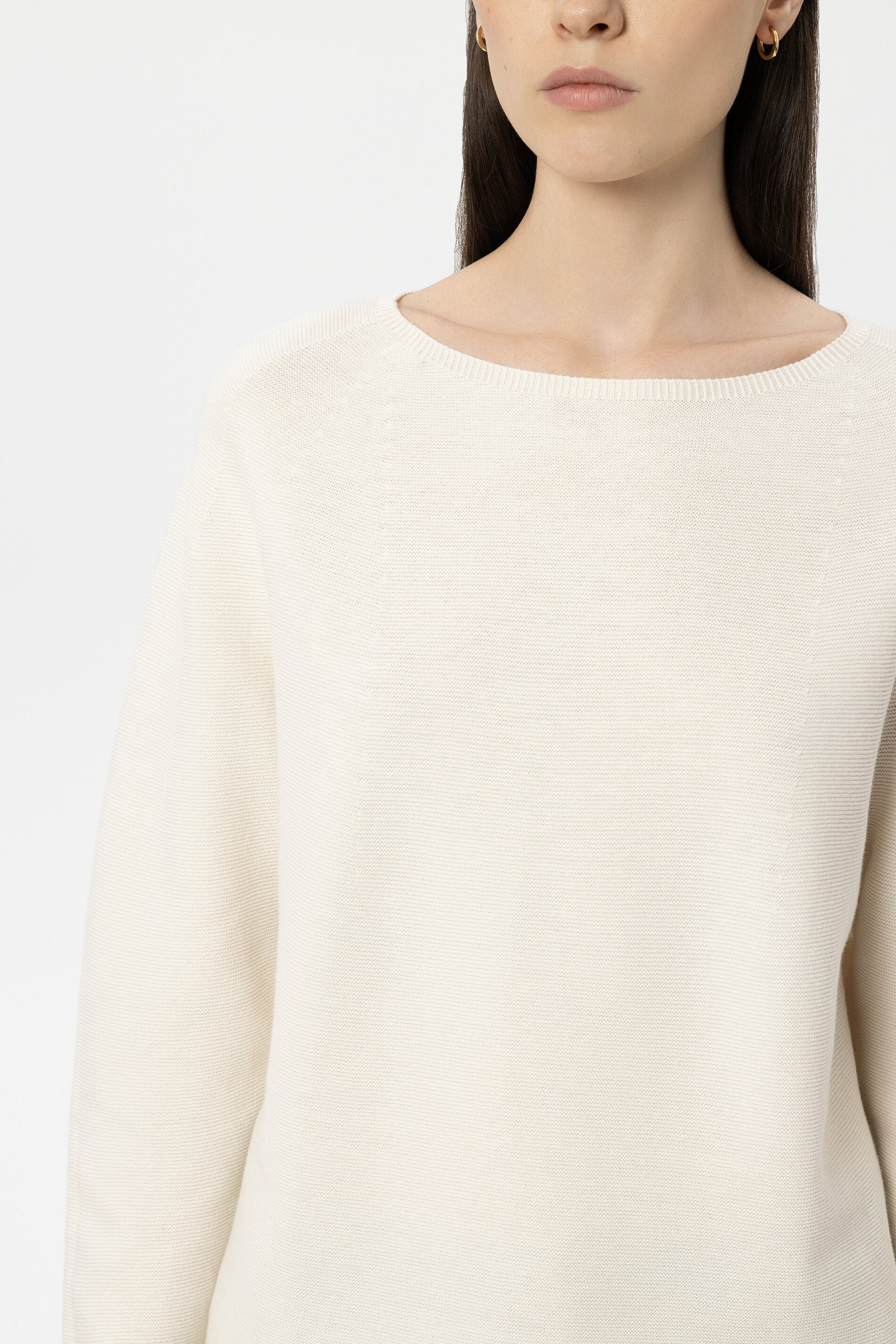 Pullover in Links-Struktur - milk - Standard | Model Detail