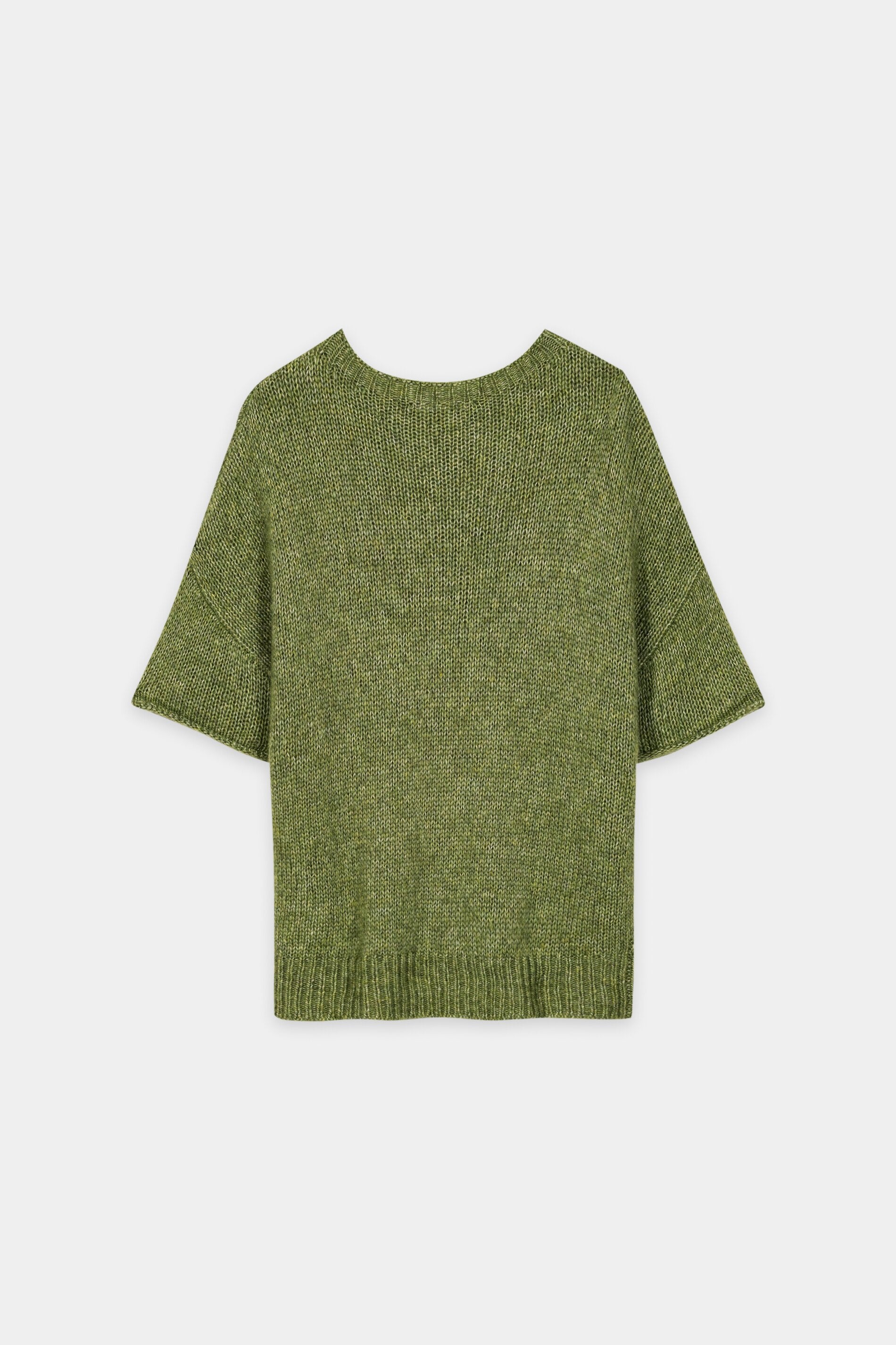 Pullover aus Alpaka-Mix - matcha green - Standard | Artikel Rück