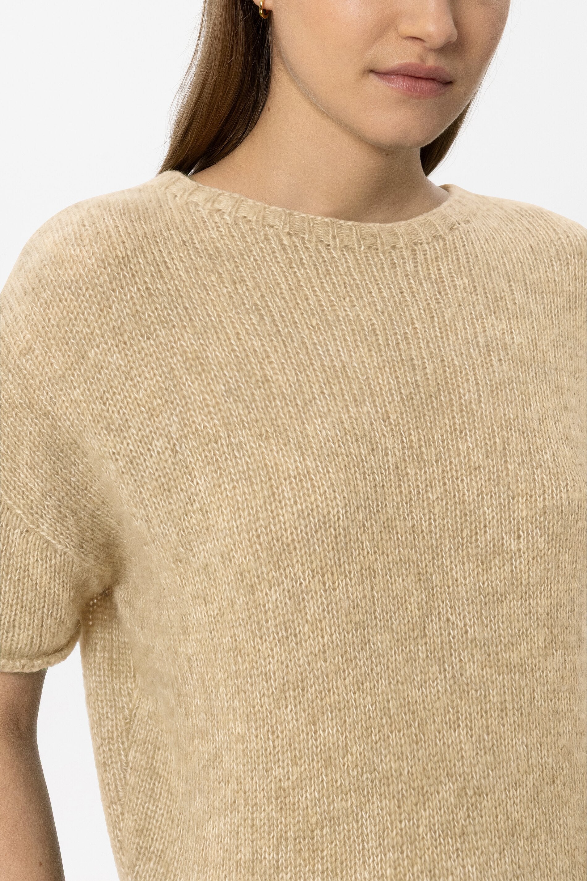 Pullover aus Alpaka-Mix - butter yellow - Standard | Model Detail