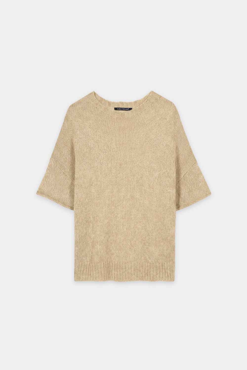 Pull en mélange alpaga - jaune beurre - Standard