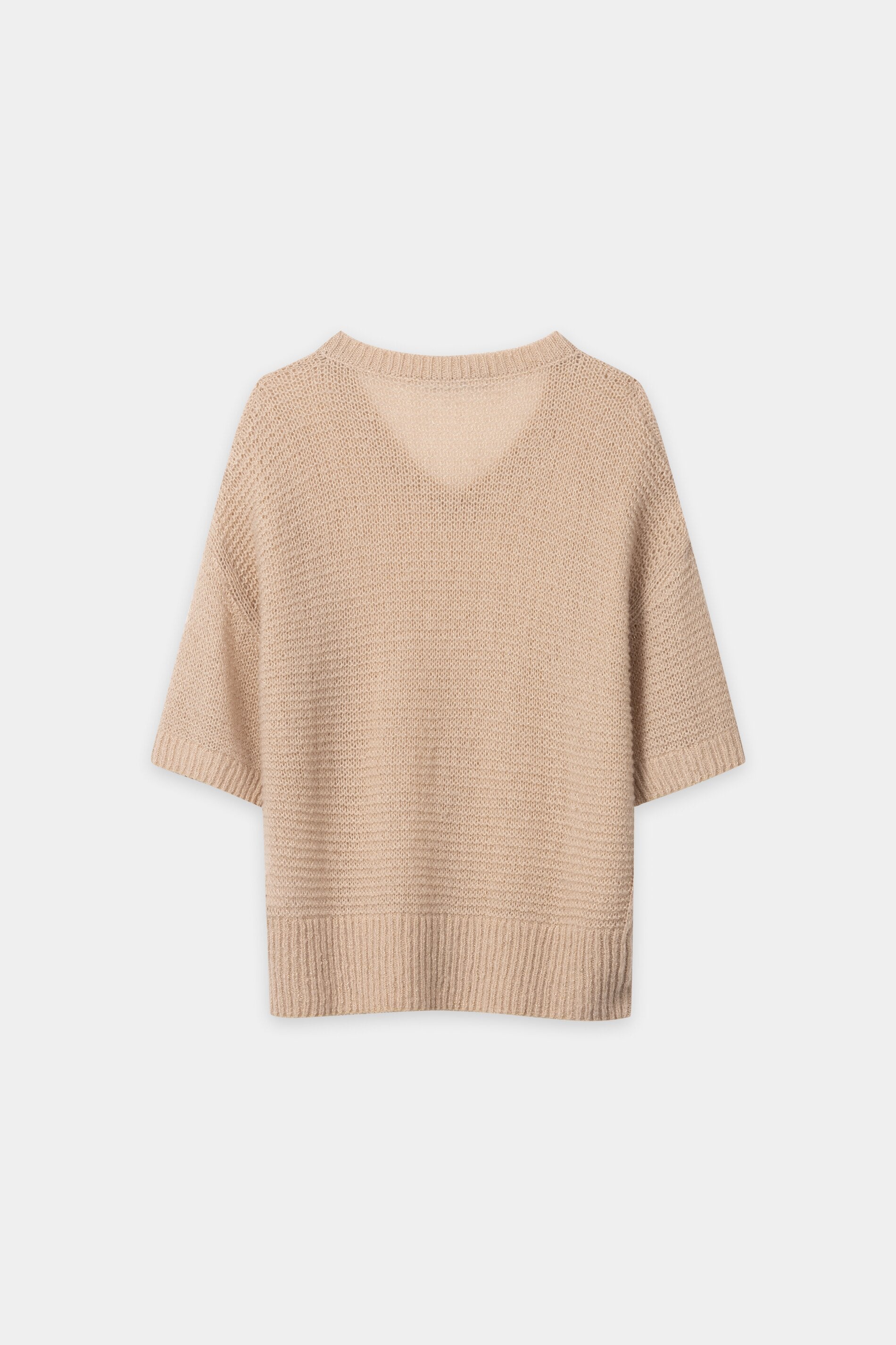 V-Pullover aus Kaschmir-Mix - cappuccino - Standard | Artikel Rück