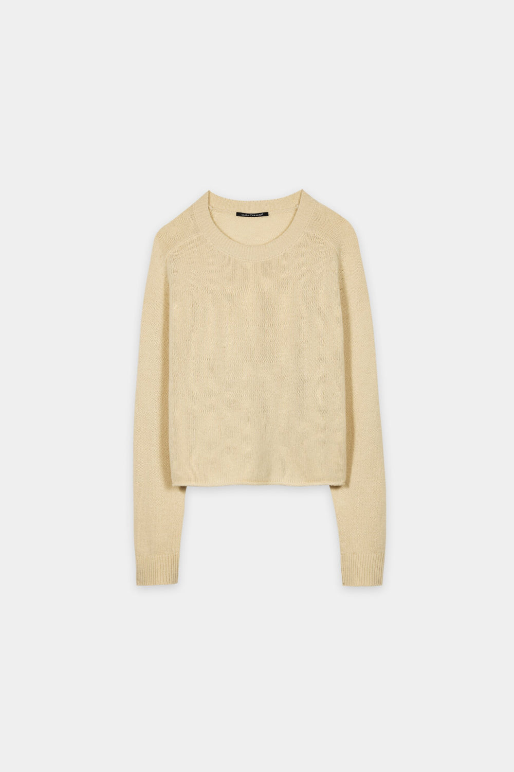 Pull en mélange cachemire - jaune beurre - Standard