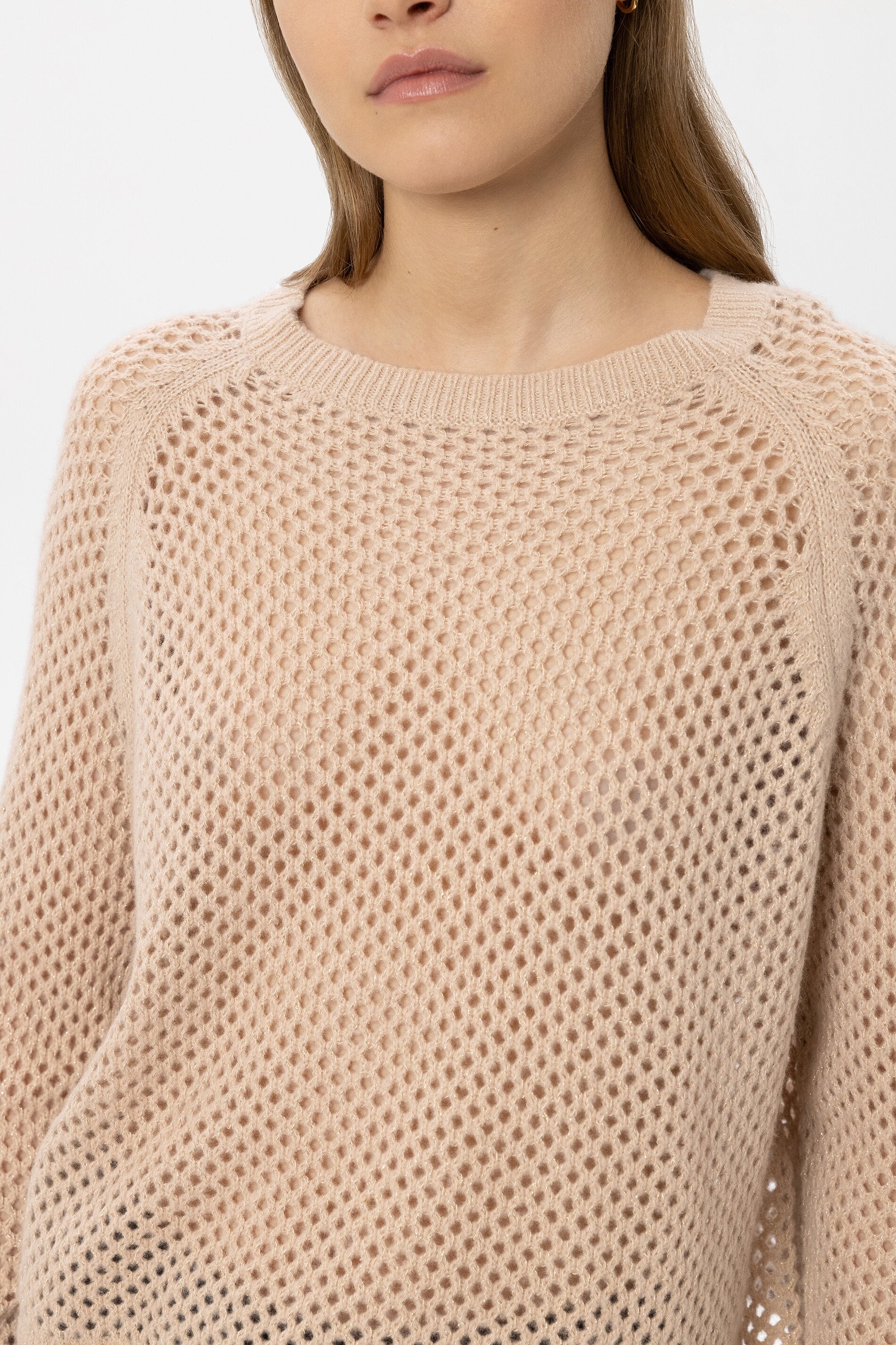 Pullover aus Kaschmir-Mix - cappuccino - Standard | Model Detail