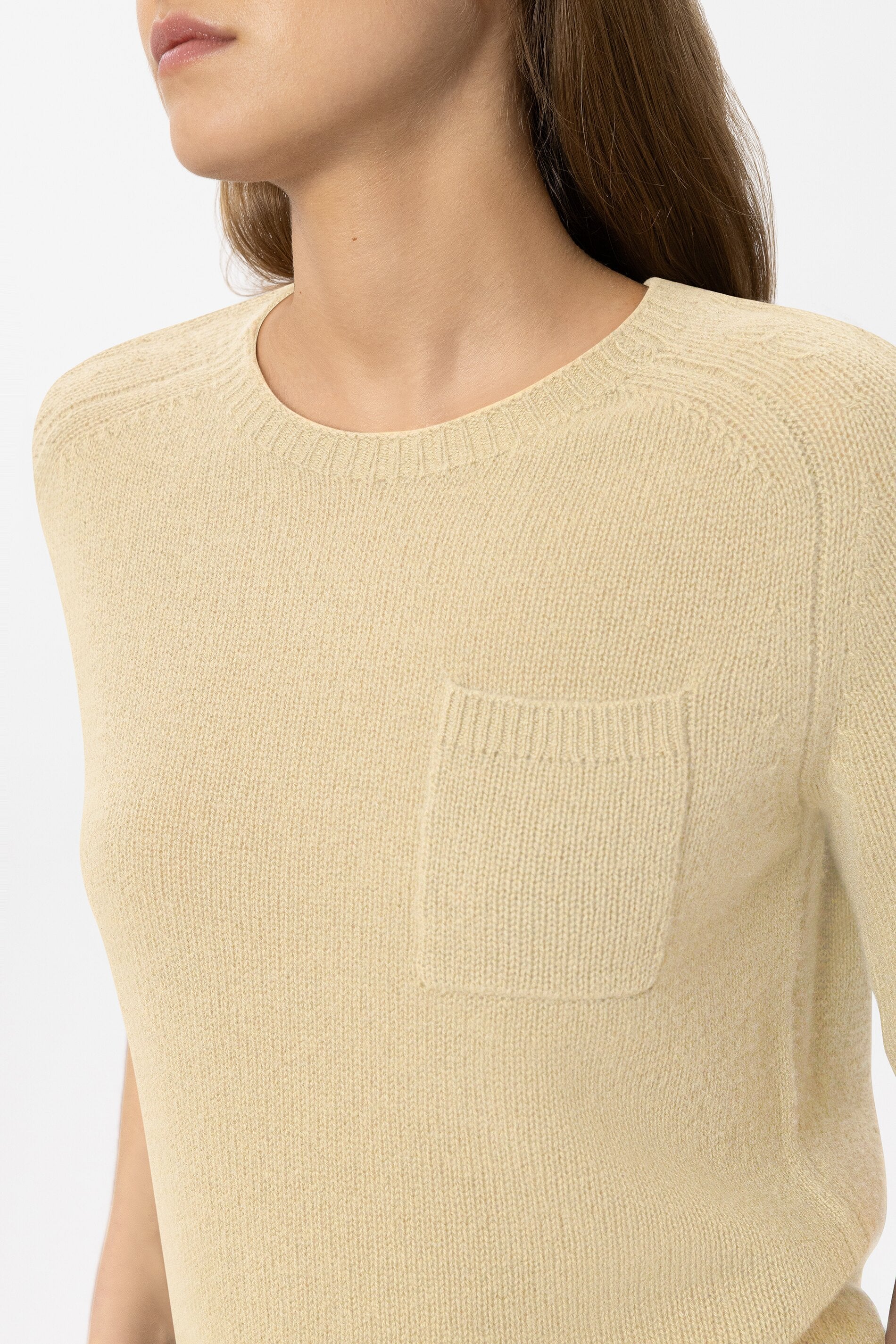 Pullover aus Kaschmir-Mix - butter yellow - Standard | Model Detail