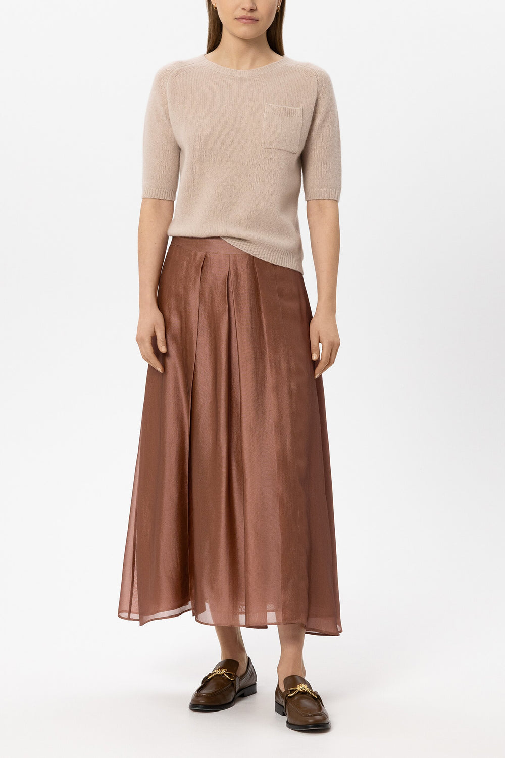 Pullover aus Kaschmir-Mix - cappuccino - Standard