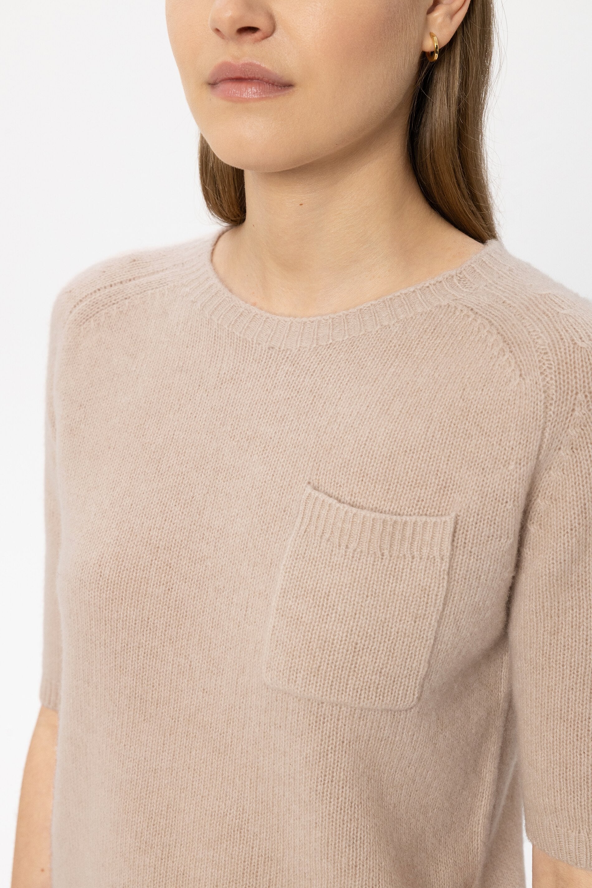 Pullover aus Kaschmir-Mix - cappuccino - Standard | Model Detail