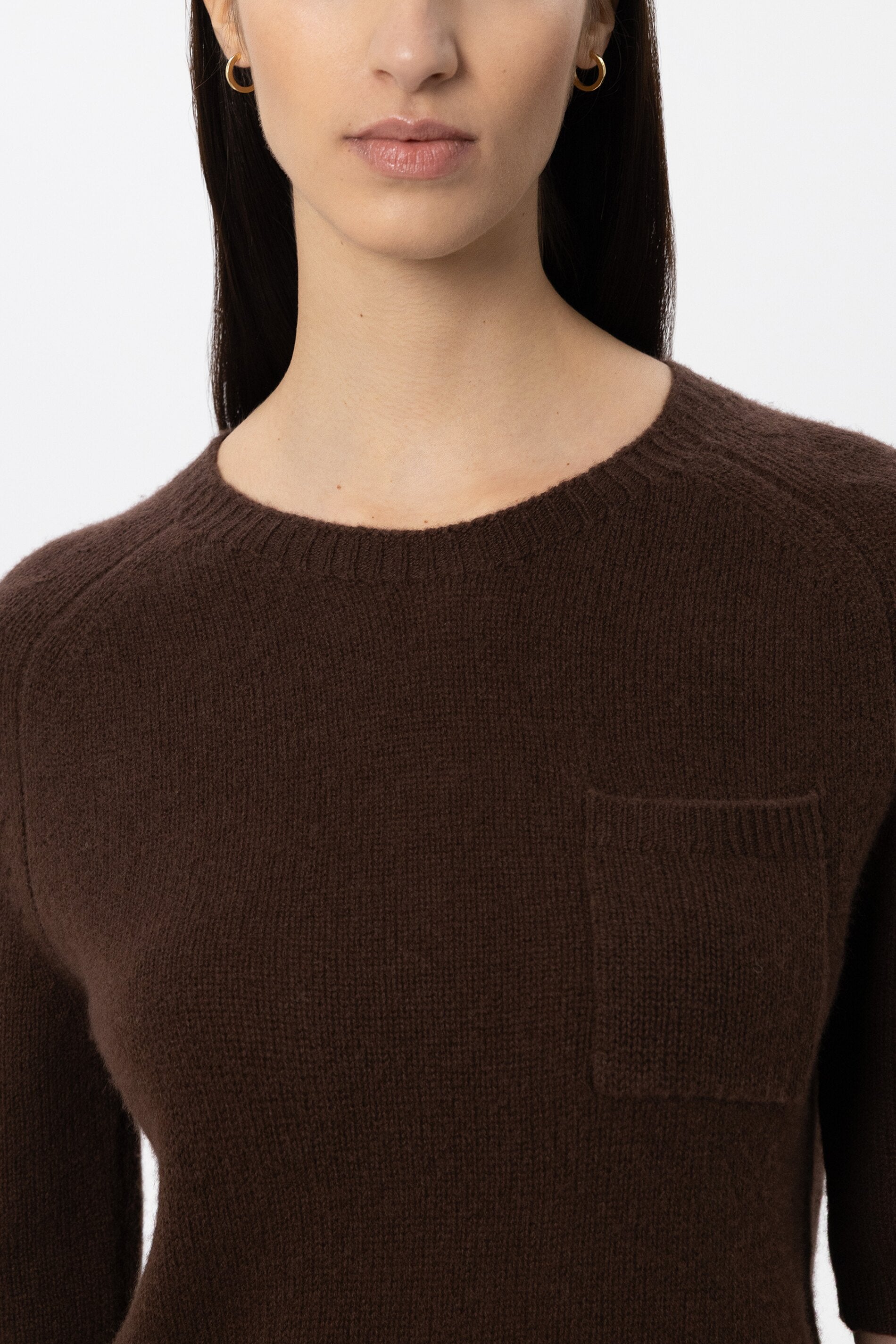 Pullover aus Kaschmir-Mix - marone - Standard | Model Detail