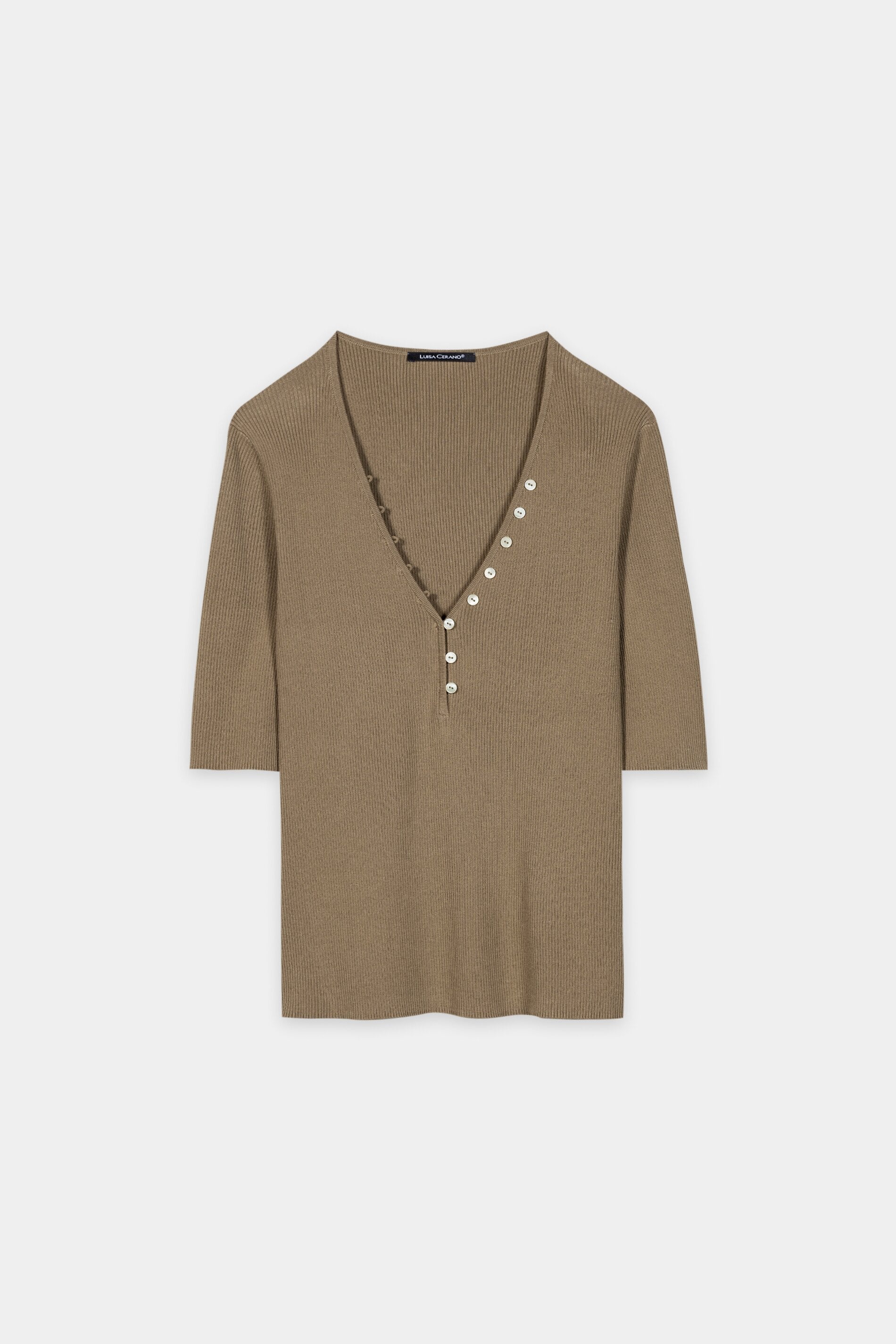 Feinstrick-Pullover - salbei - Standard | Artikel Front