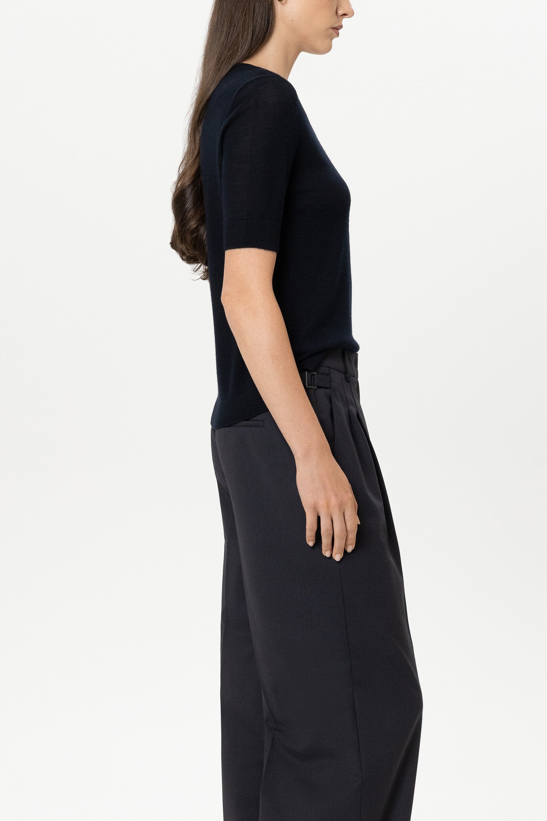 Pullover aus Woll-Mix - winter navy - Standard | Model Seite