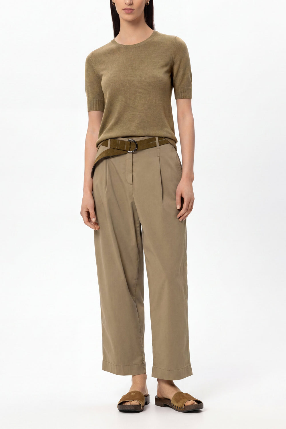 Pull en mélange laine - sauge - Standard