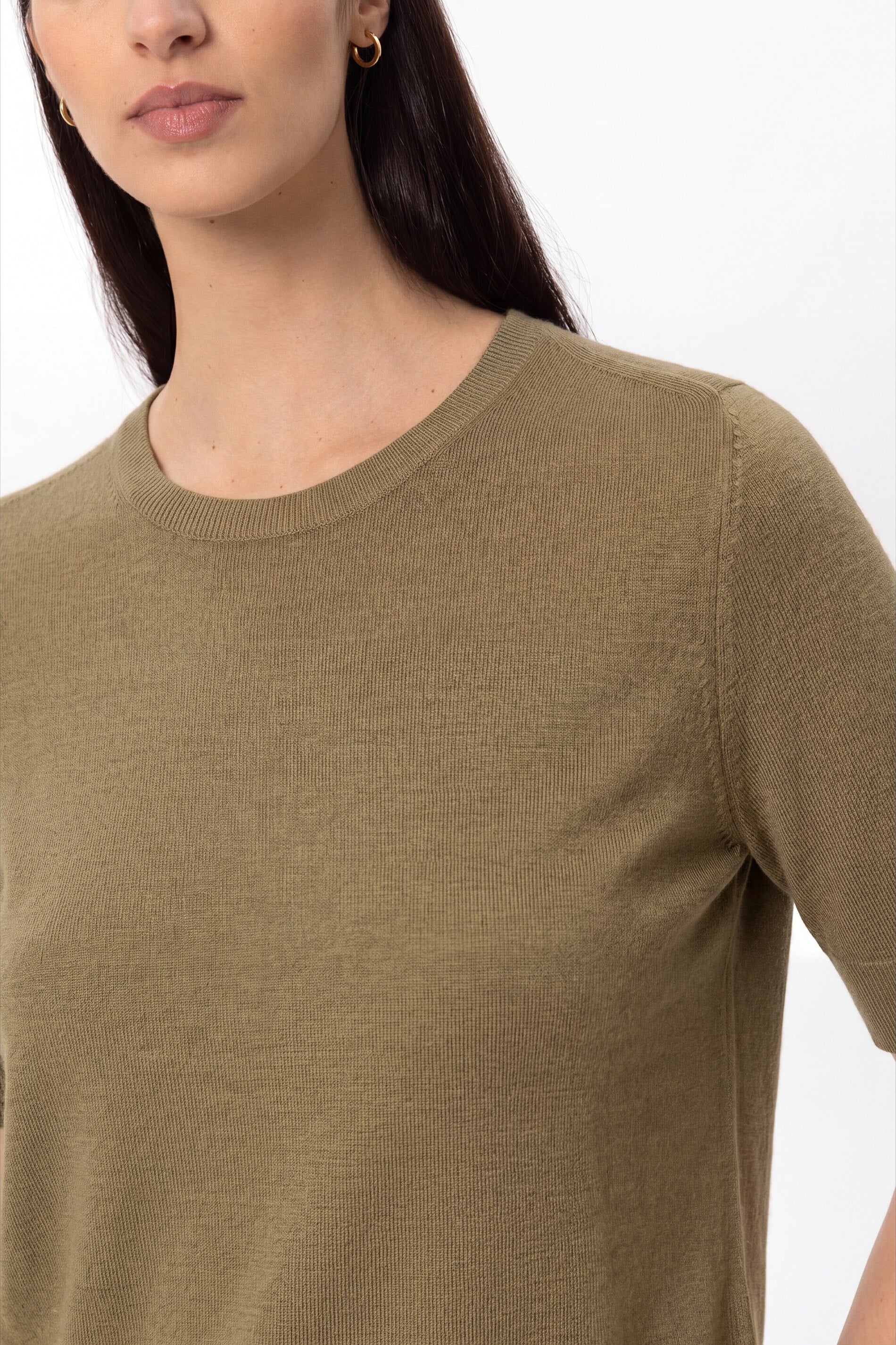 Pullover aus Woll-Mix - salbei - Standard | Model Detail