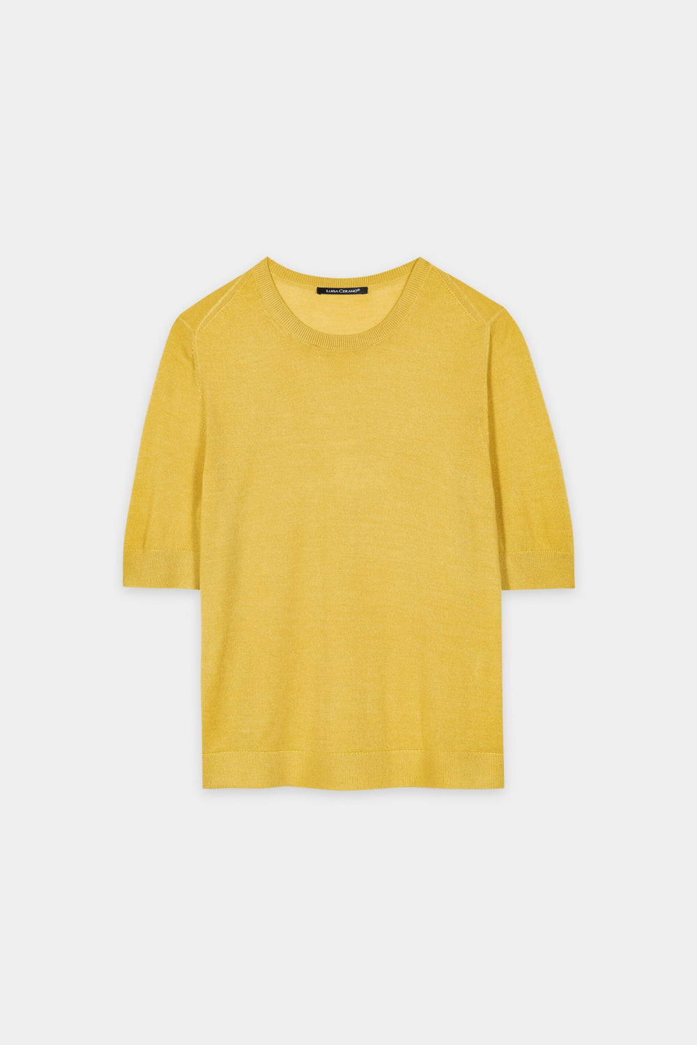 Pull en mélange laine - jaune signal - Standard