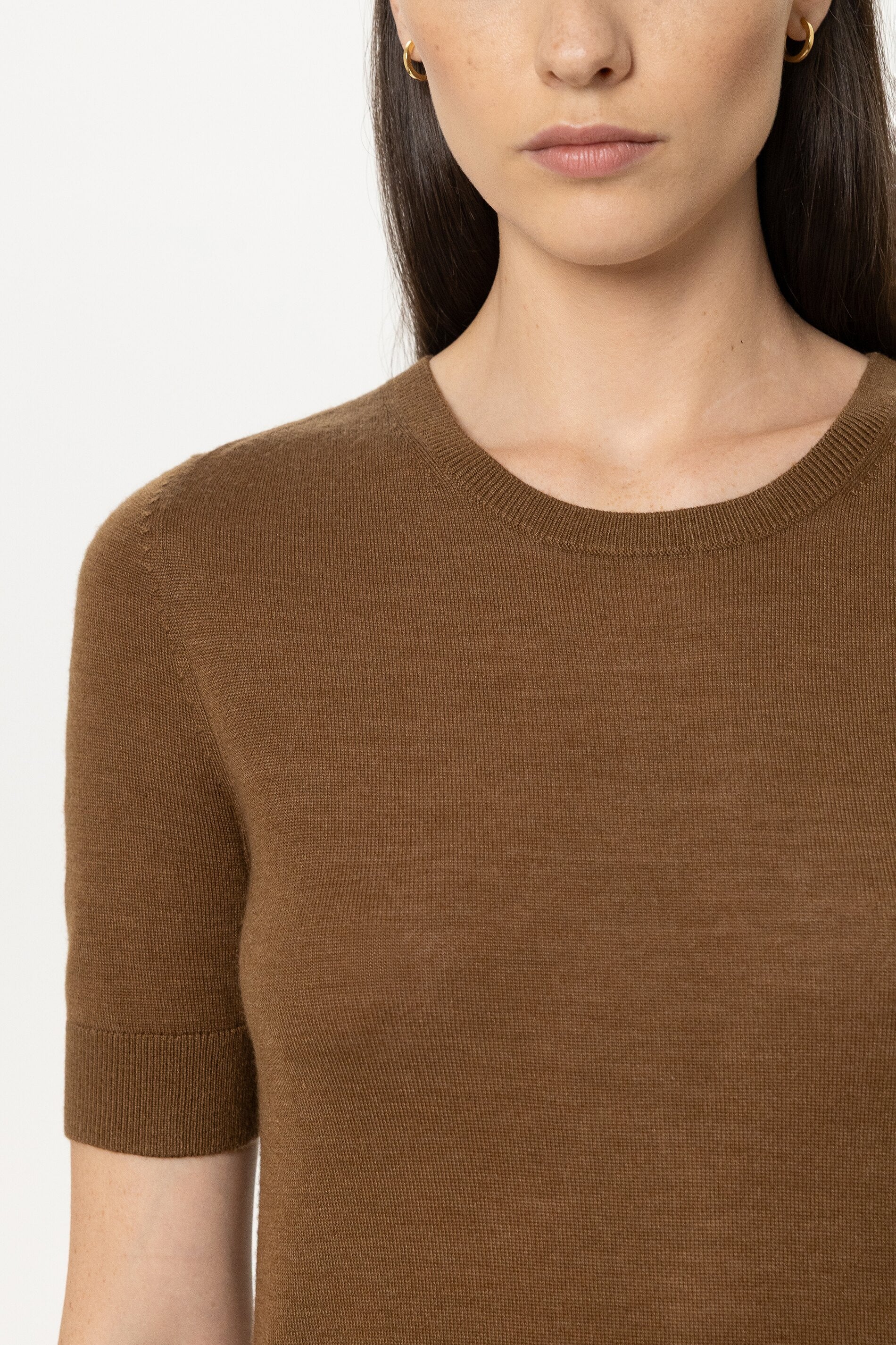 Pullover aus Woll-Mix - caramel - Standard | Model Detail