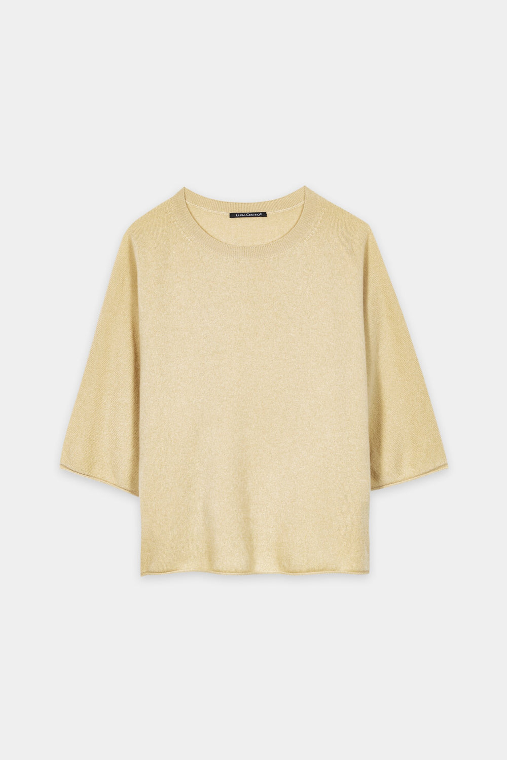 Pull en mélange cachemire - jaune beurre - Standard
