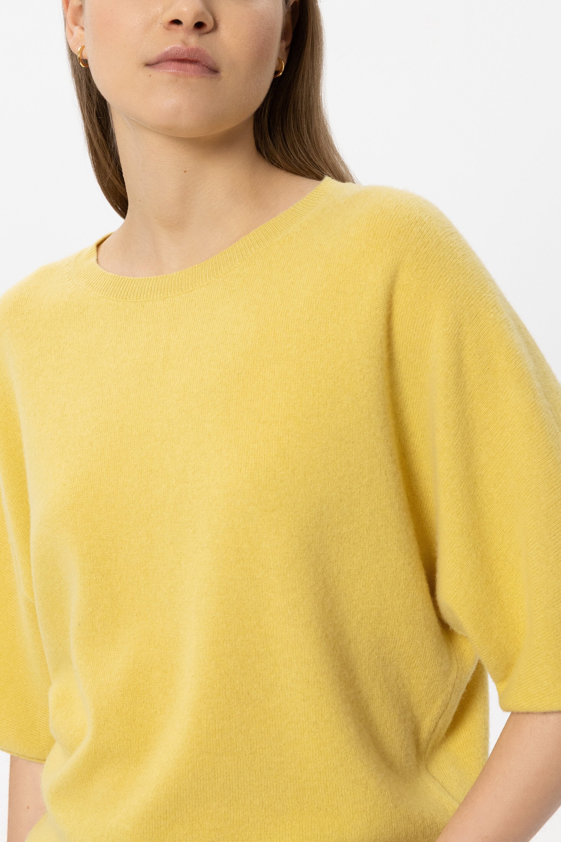 Pullover aus Kaschmir-Mix - signal yellow - Standard | Model Detail