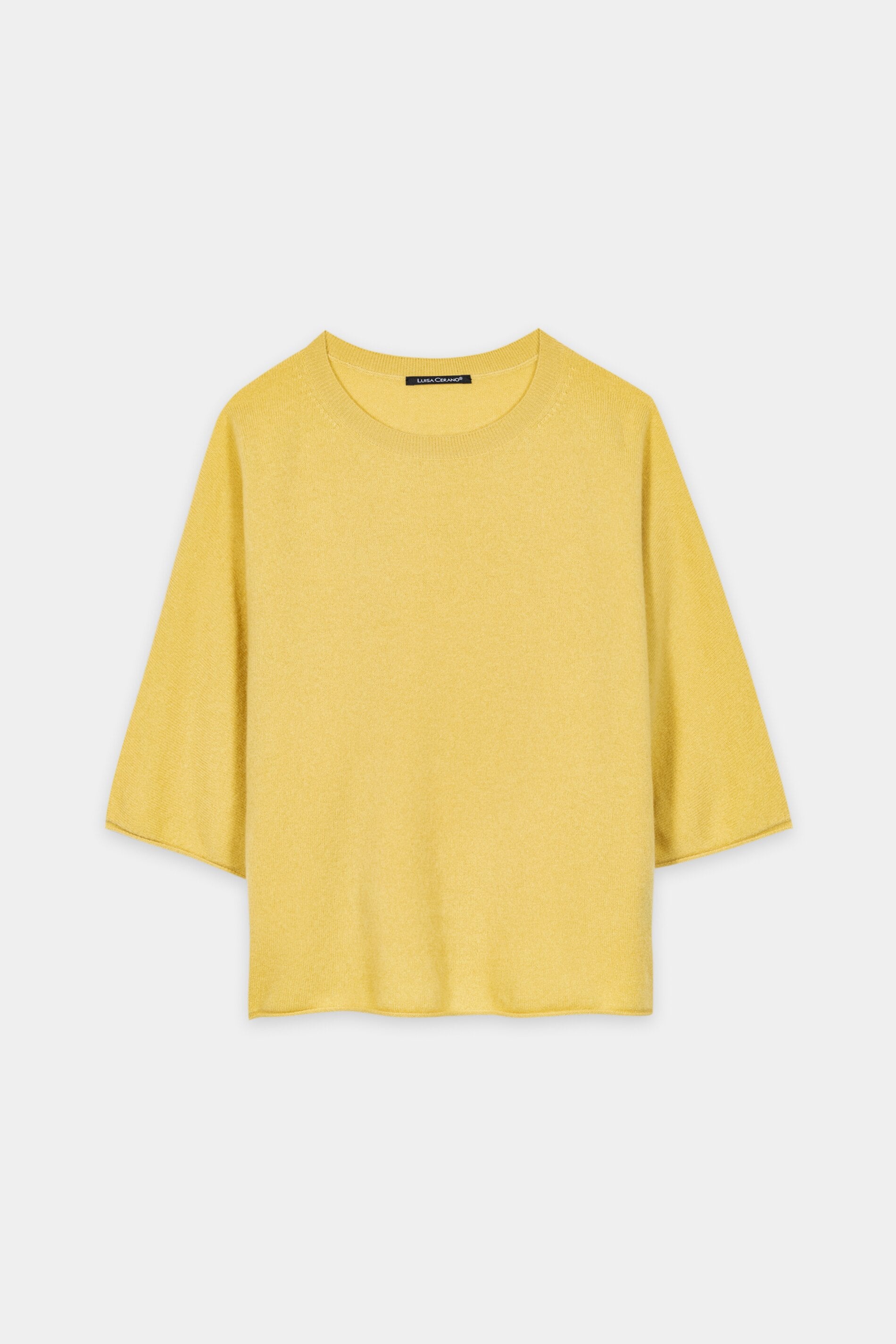 Pullover aus Kaschmir-Mix - signal yellow - Standard | Artikel Front