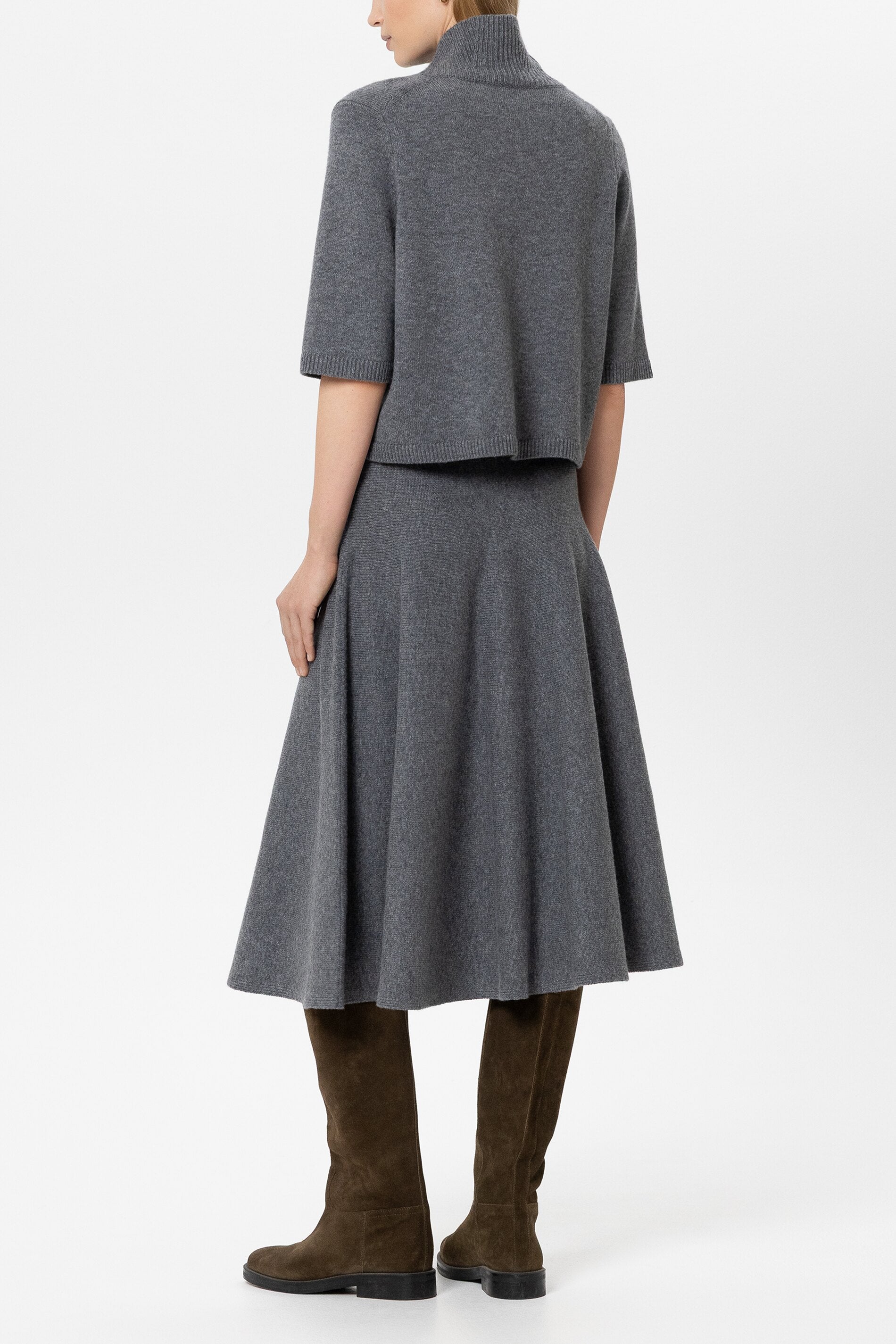 Turtleneck aus Woll-Mix - heather grey - Standard