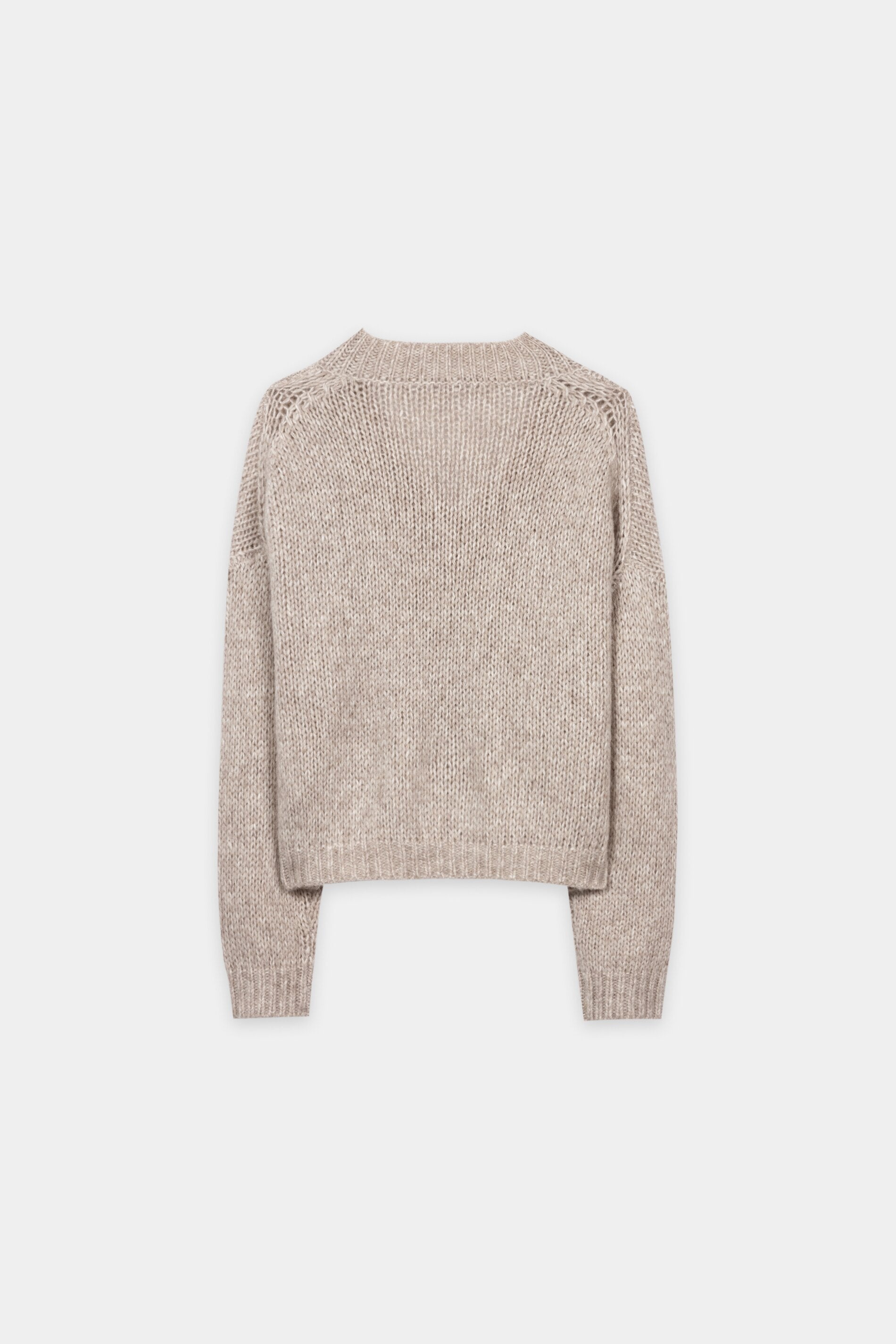 V-Pullover aus Alpaka-Mix - pearl - Standard | Artikel Rück
