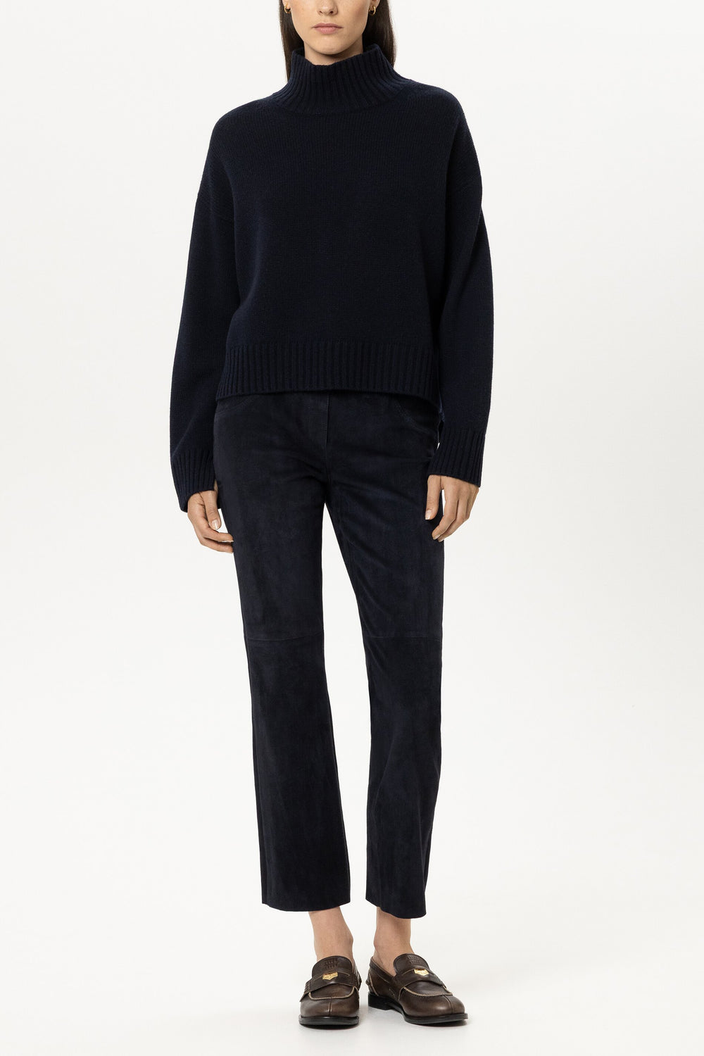 Turtleneck aus Woll-Mix - winter navy - Standard