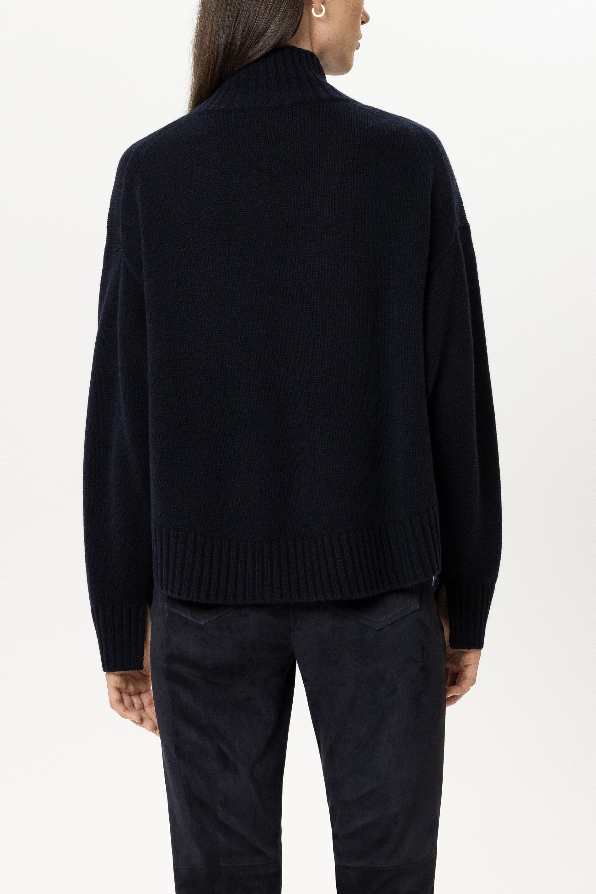 Turtleneck aus Woll-Mix - winter navy - Standard | Model Rück