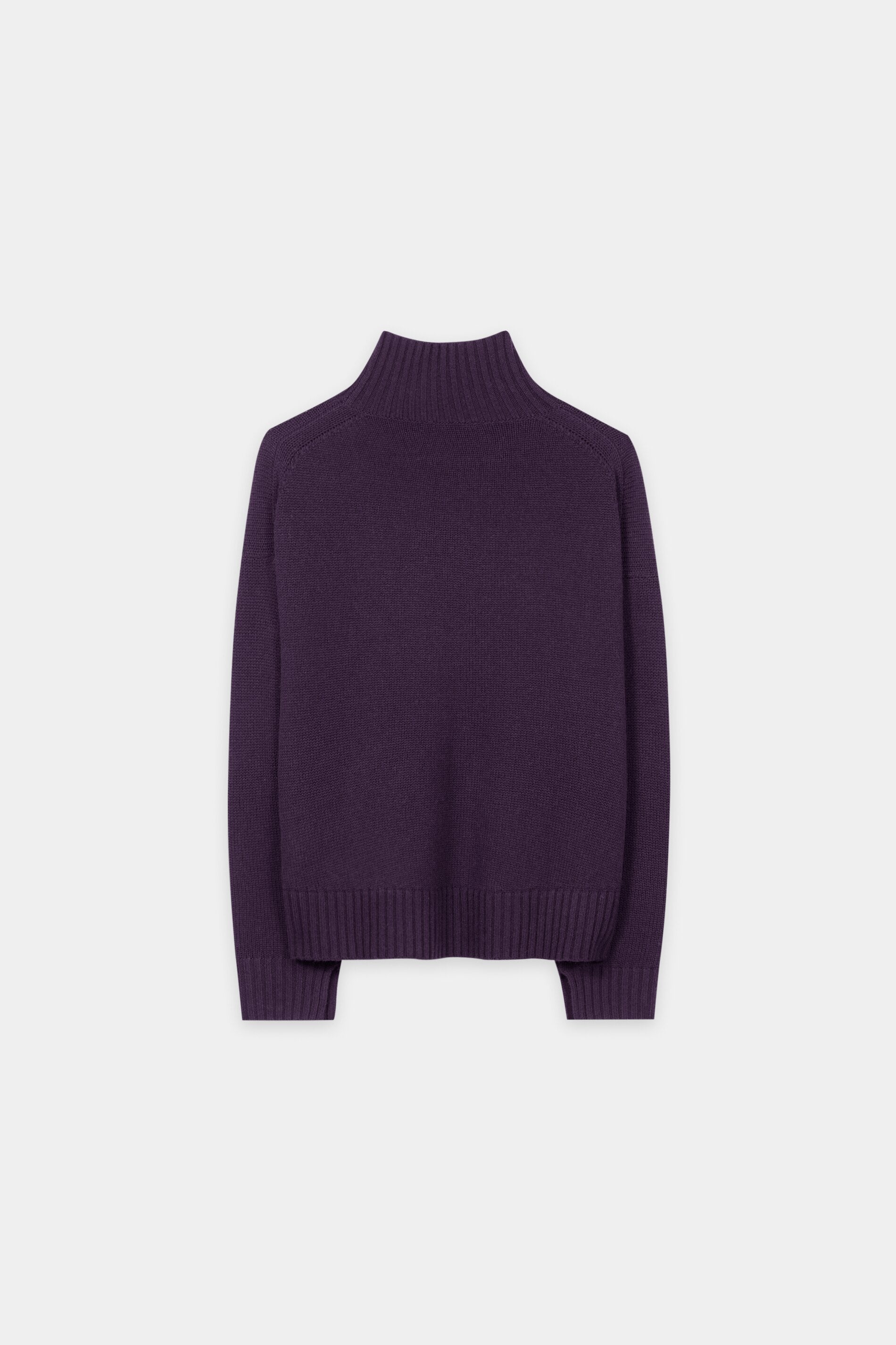 Turtleneck aus Woll-Mix - plum - Standard | Artikel Rück