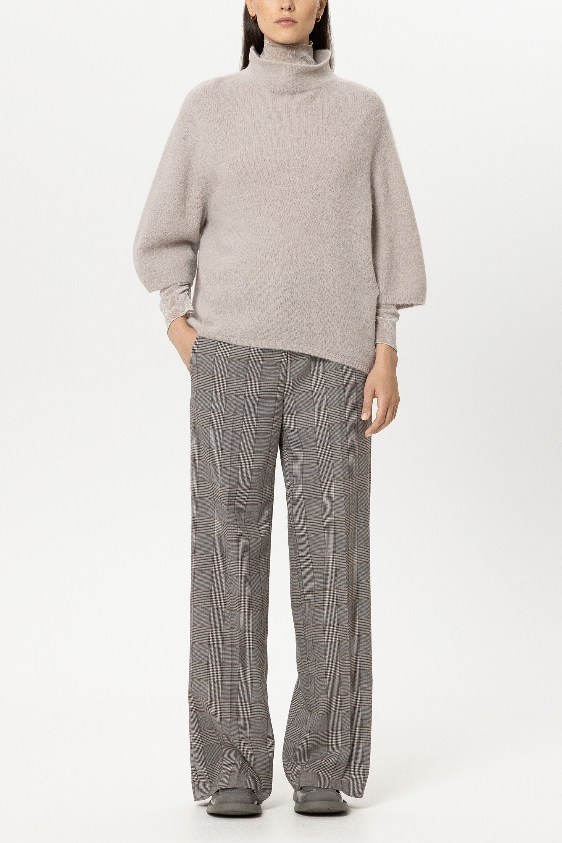 Turtleneck-Pullover - pearl - Standard | Model Front