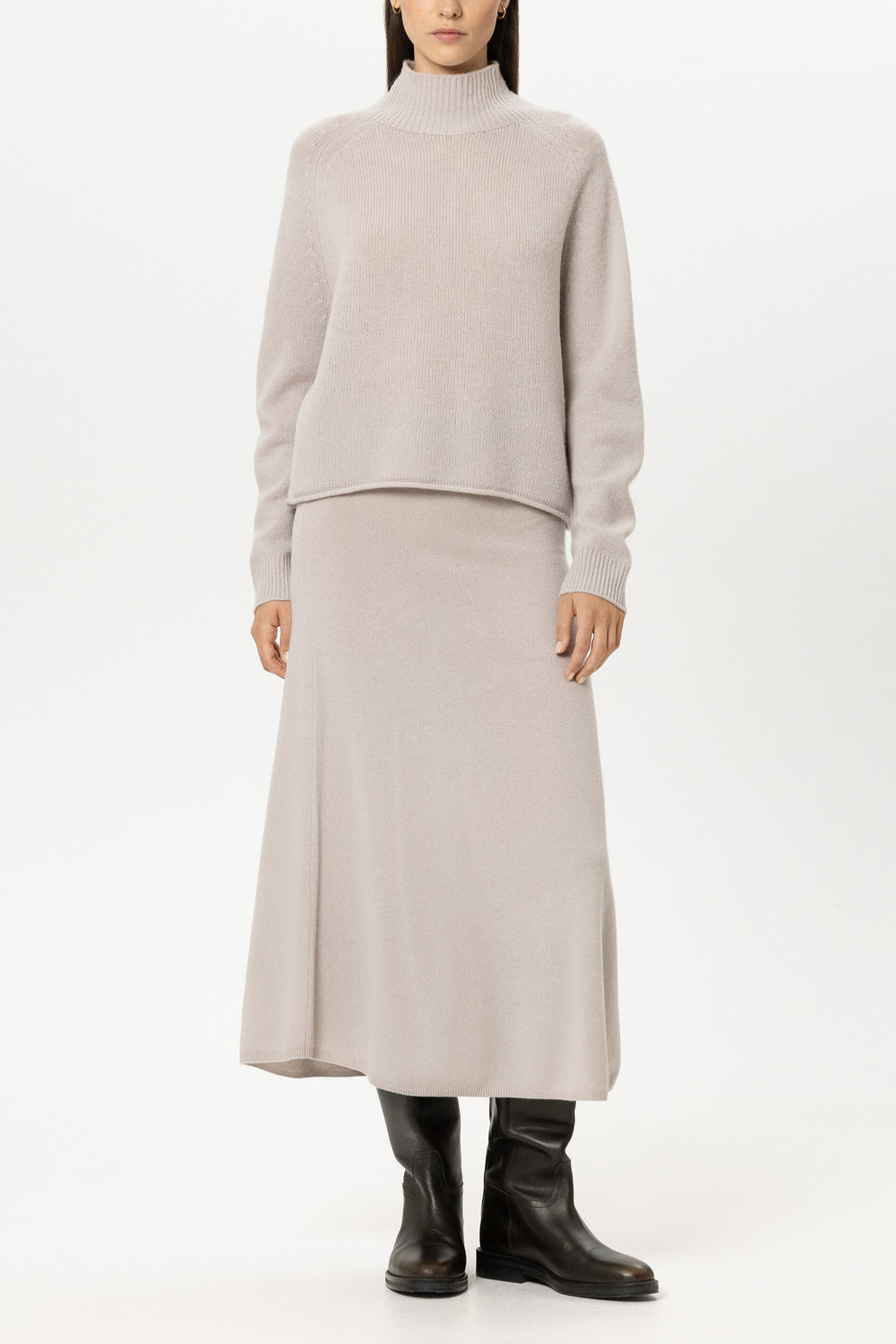 Turtleneck aus Kaschmir-Mix - pearl - Standard