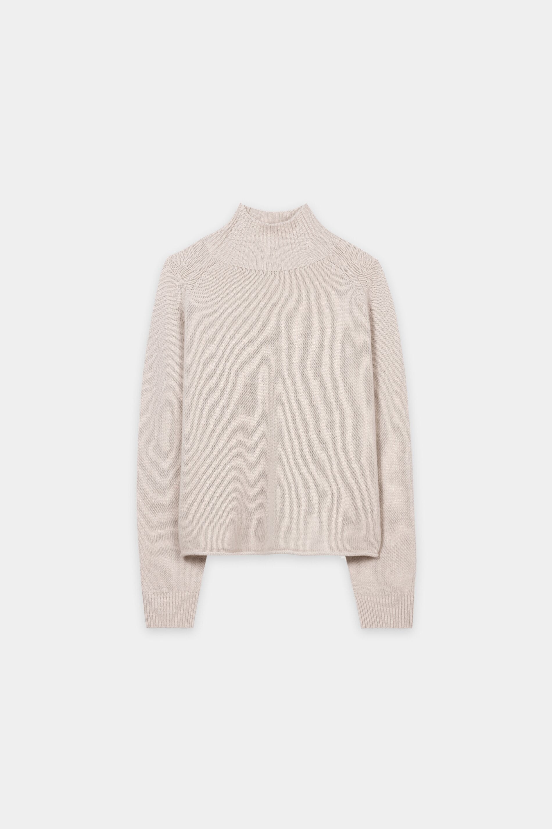 Turtleneck aus Kaschmir-Mix - pearl - Standard | Artikel Front