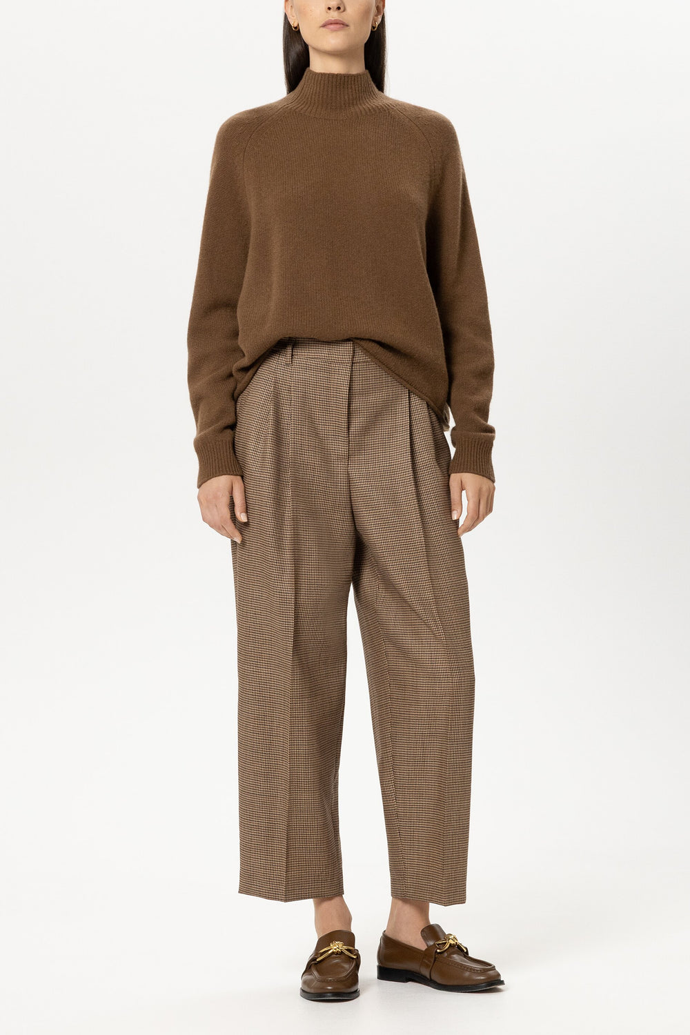 Turtleneck aus Kaschmir-Mix - caramel - Standard