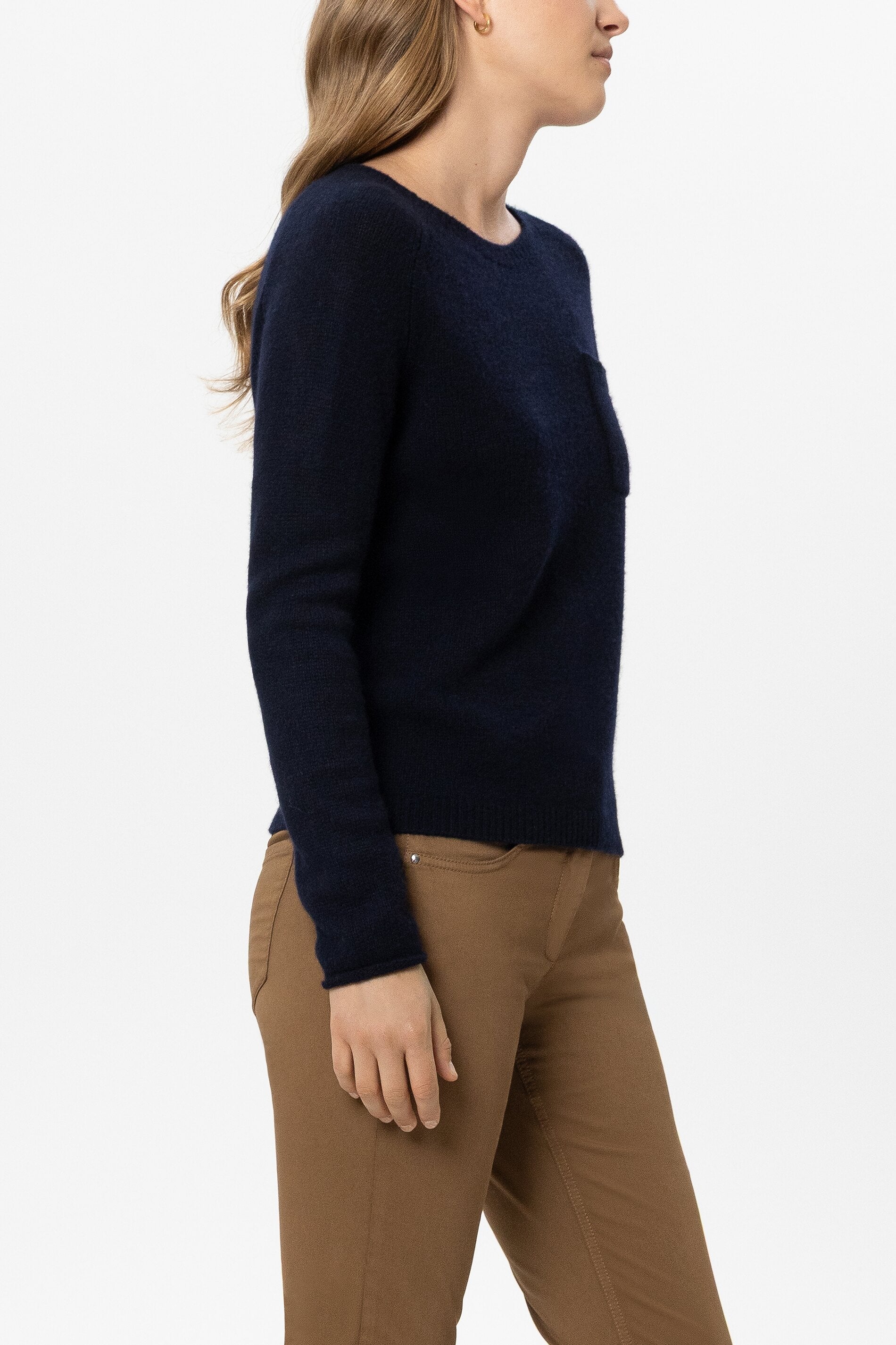 Pullover aus Kaschmir-Mix - winter navy - Standard | Model Seite