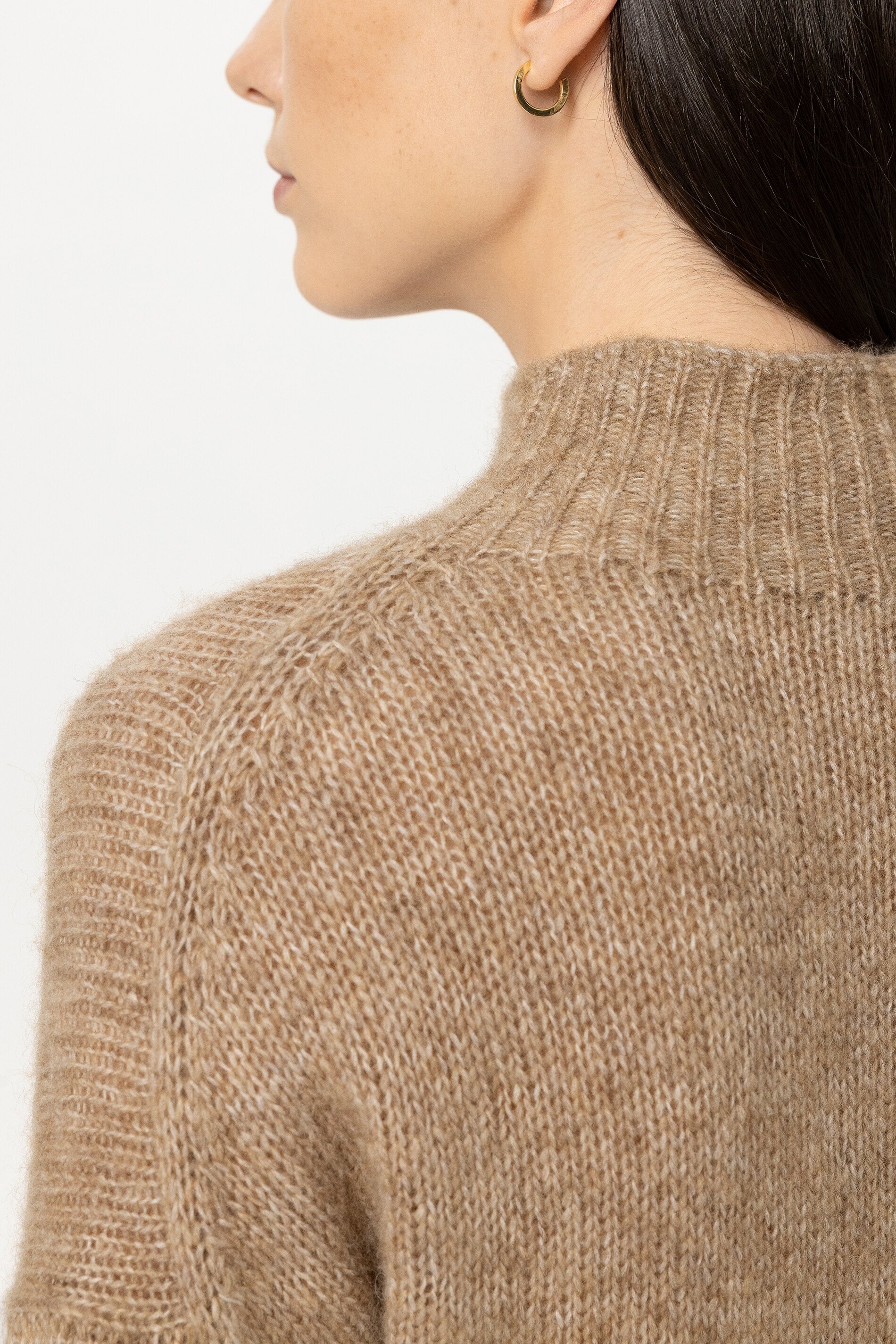 Turtleneck aus Alpaka-Mix - soft caramel - Standard | Model Detail