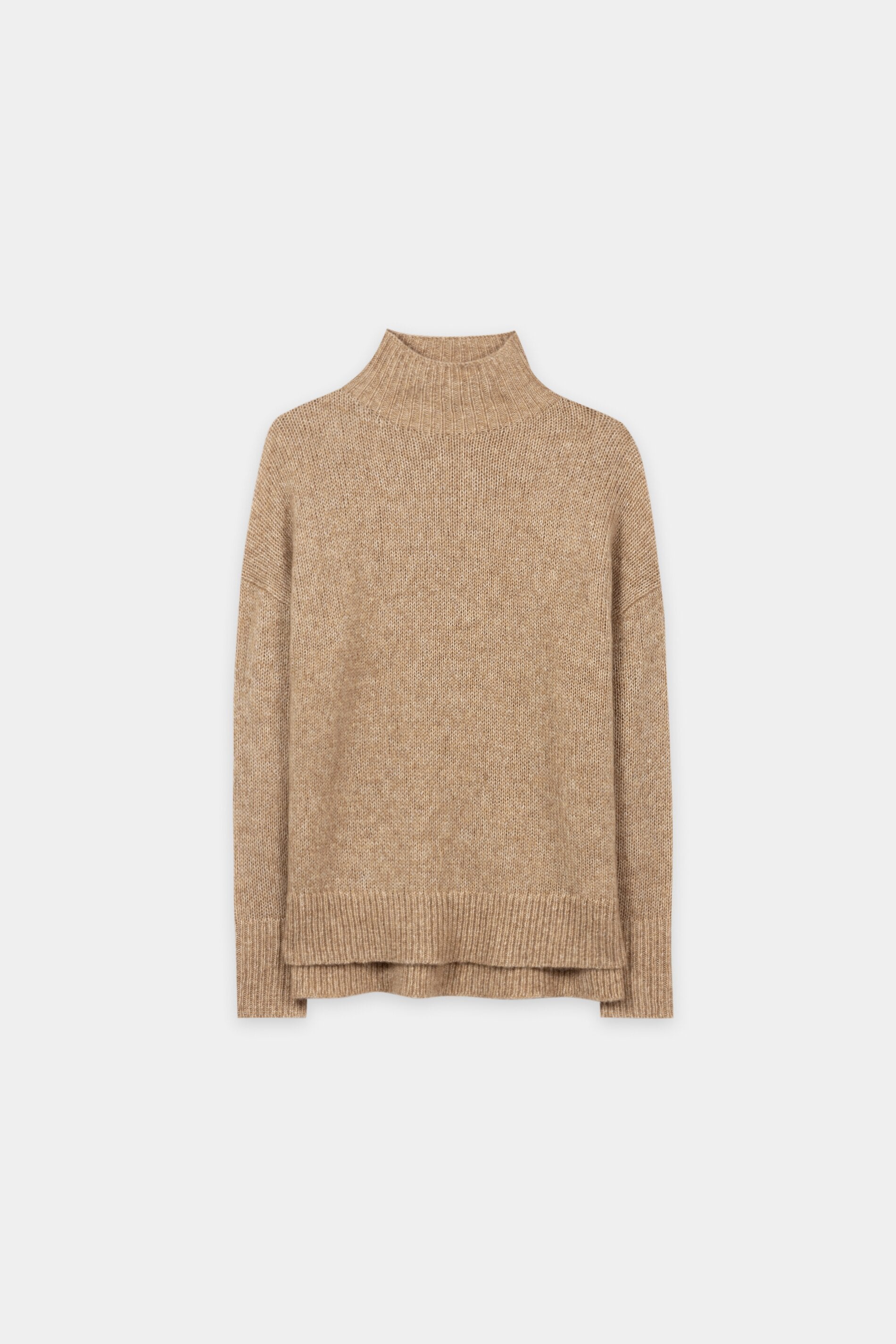 Turtleneck aus Alpaka-Mix - soft caramel - Standard | Artikel Front