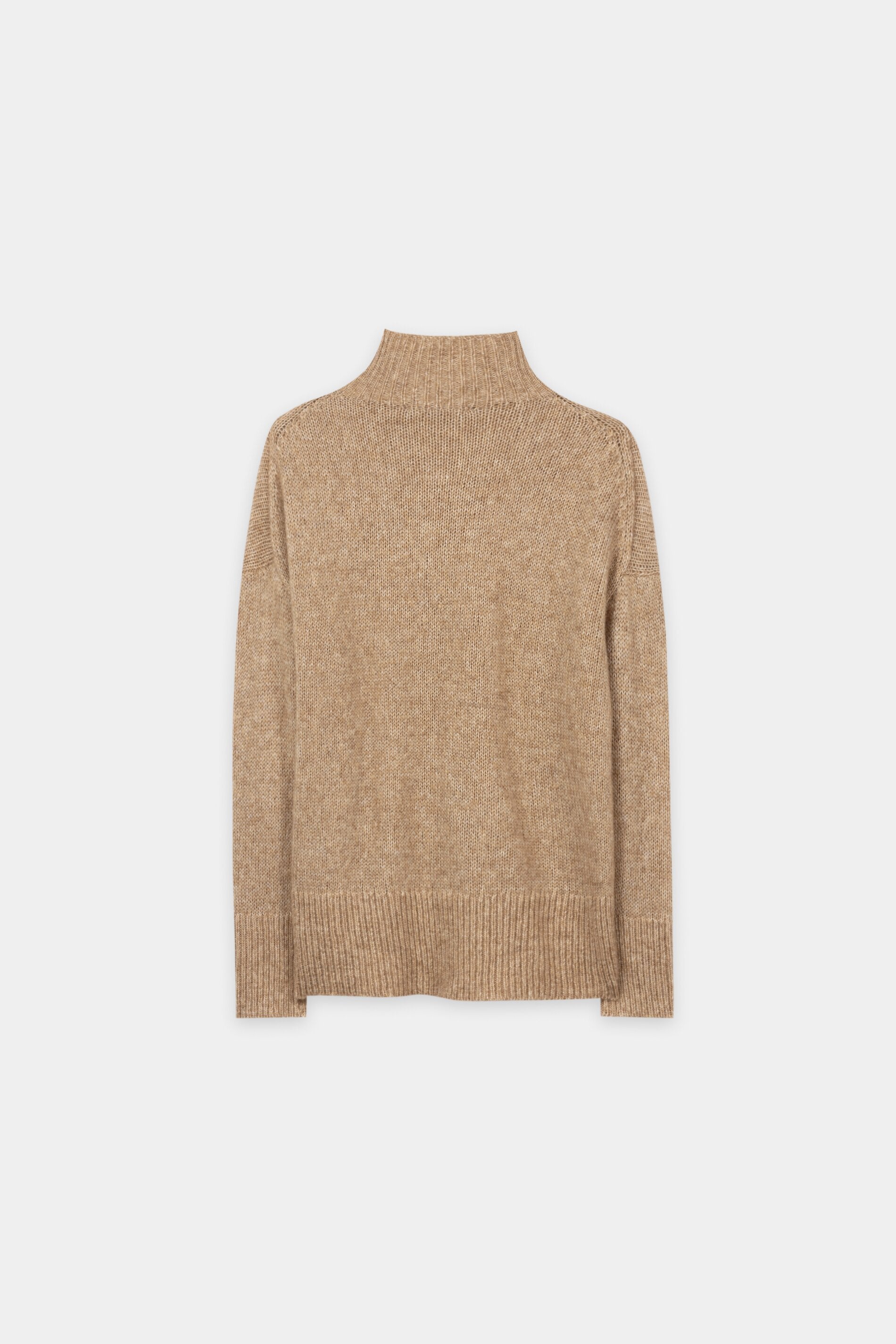 Turtleneck aus Alpaka-Mix - soft caramel - Standard | Artikel Rück