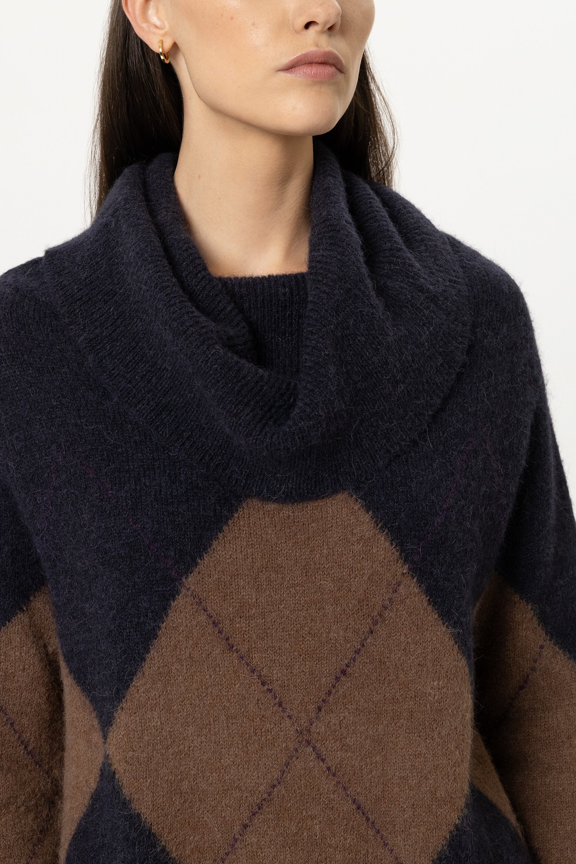 Shawlneck-Pullover - multi - Standard | Model Detail