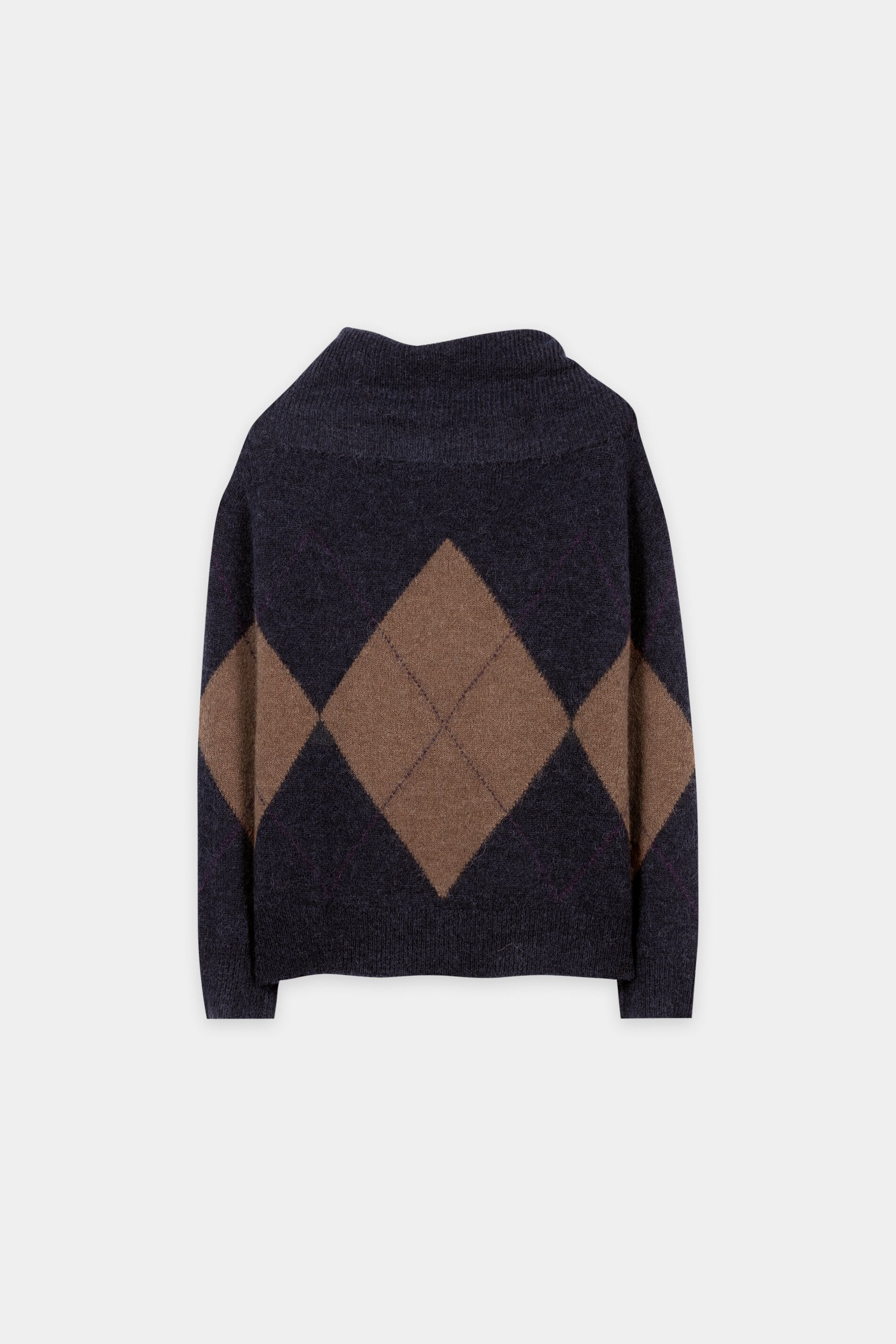Shawlneck-Pullover - multi - Standard | Artikel Rück