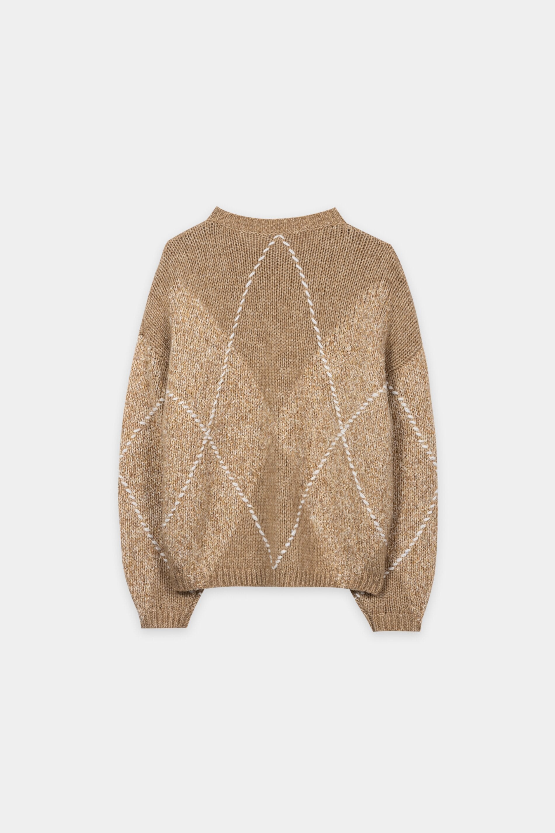 Alpaka-Mix-Pullover mit Muster - multi - Standard | Artikel Rück