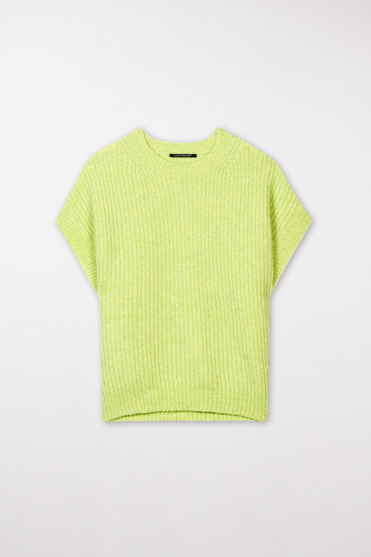 Rippstrick-Pullunder - lime - Standard | Artikel Front