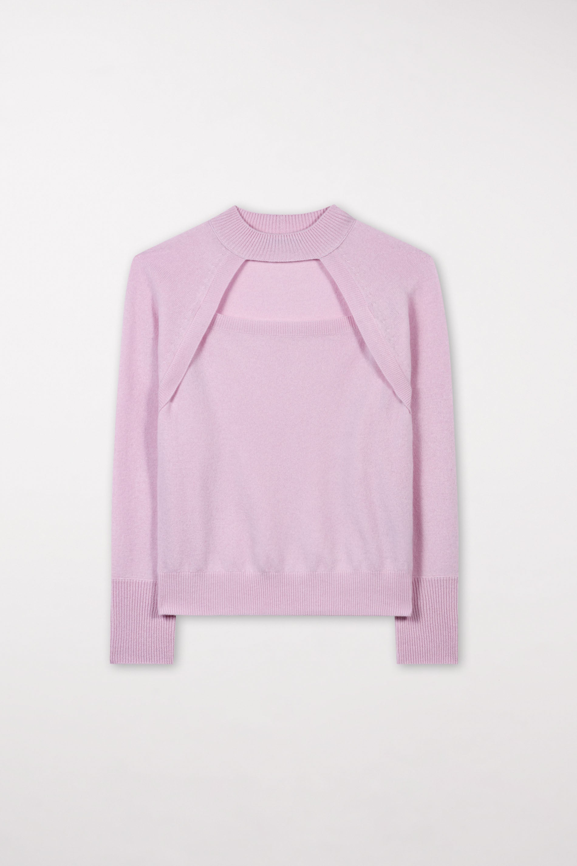 Turtleneck aus Kaschmir-Mix - faded lavender - Standard | Artikel Front