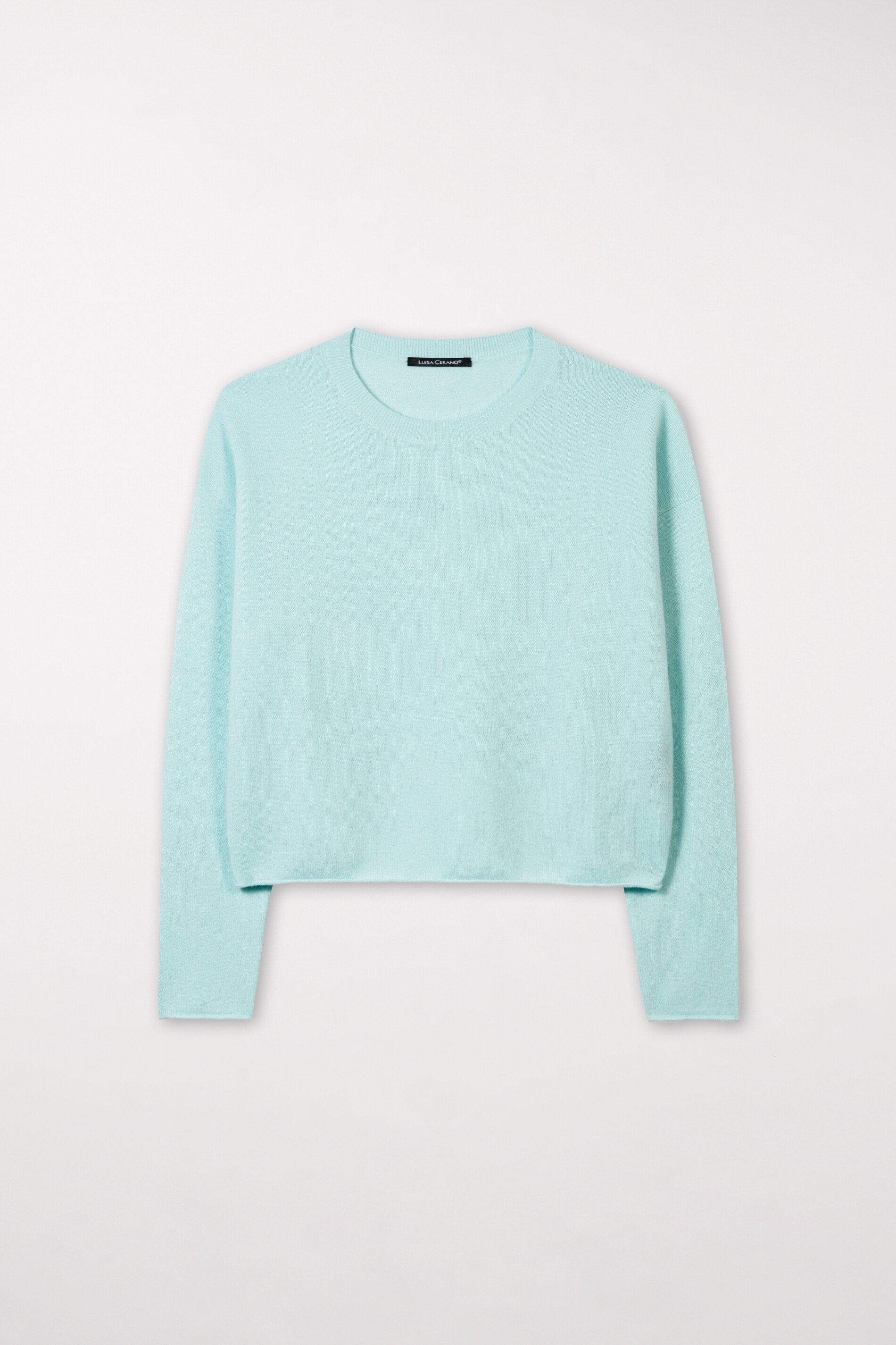 Cashmere-blend sweater mineral aqua Standard
