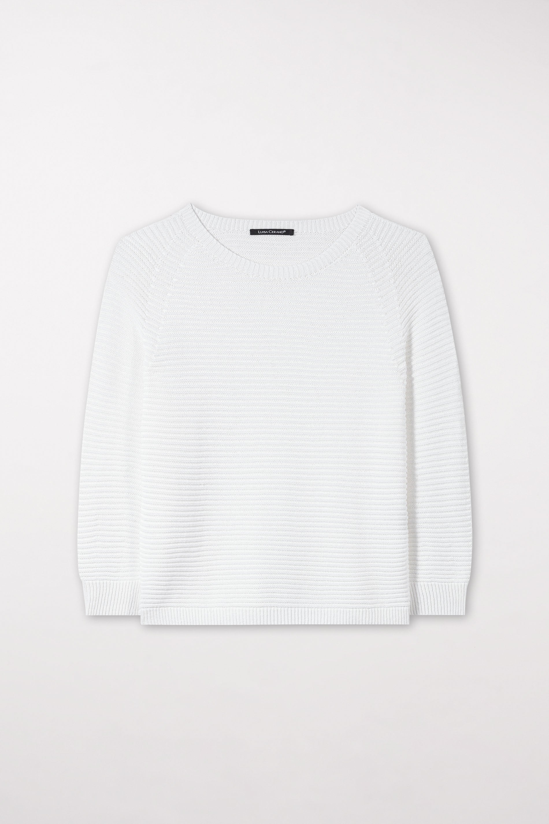 Pullover aus Baumwoll-Mix - bleached white - Standard | Artikel Front