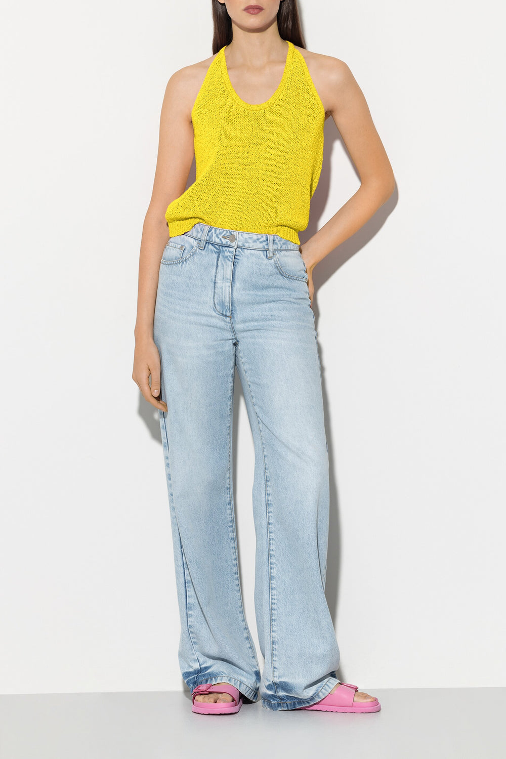 Tanktop aus Tape-Garn - lemon - Standard