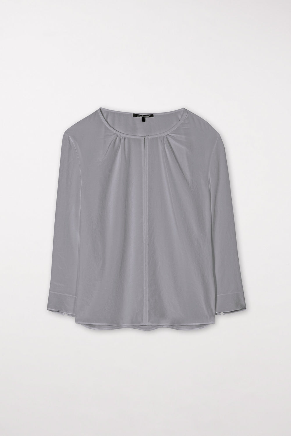 Flowing blouse shirt - silver gray - Standard