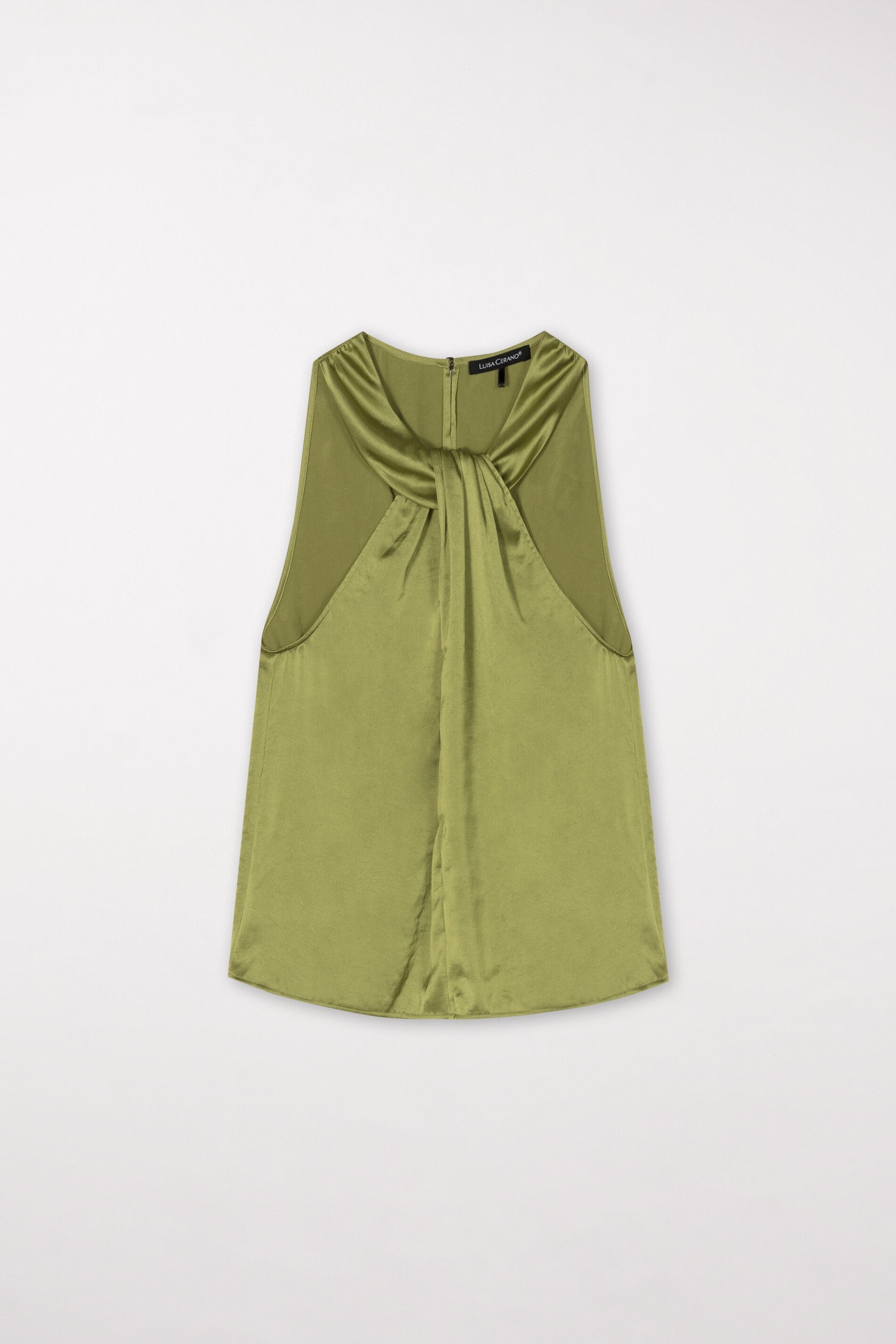 Top mit Knotendetail - moss green - Standard | Artikel Front