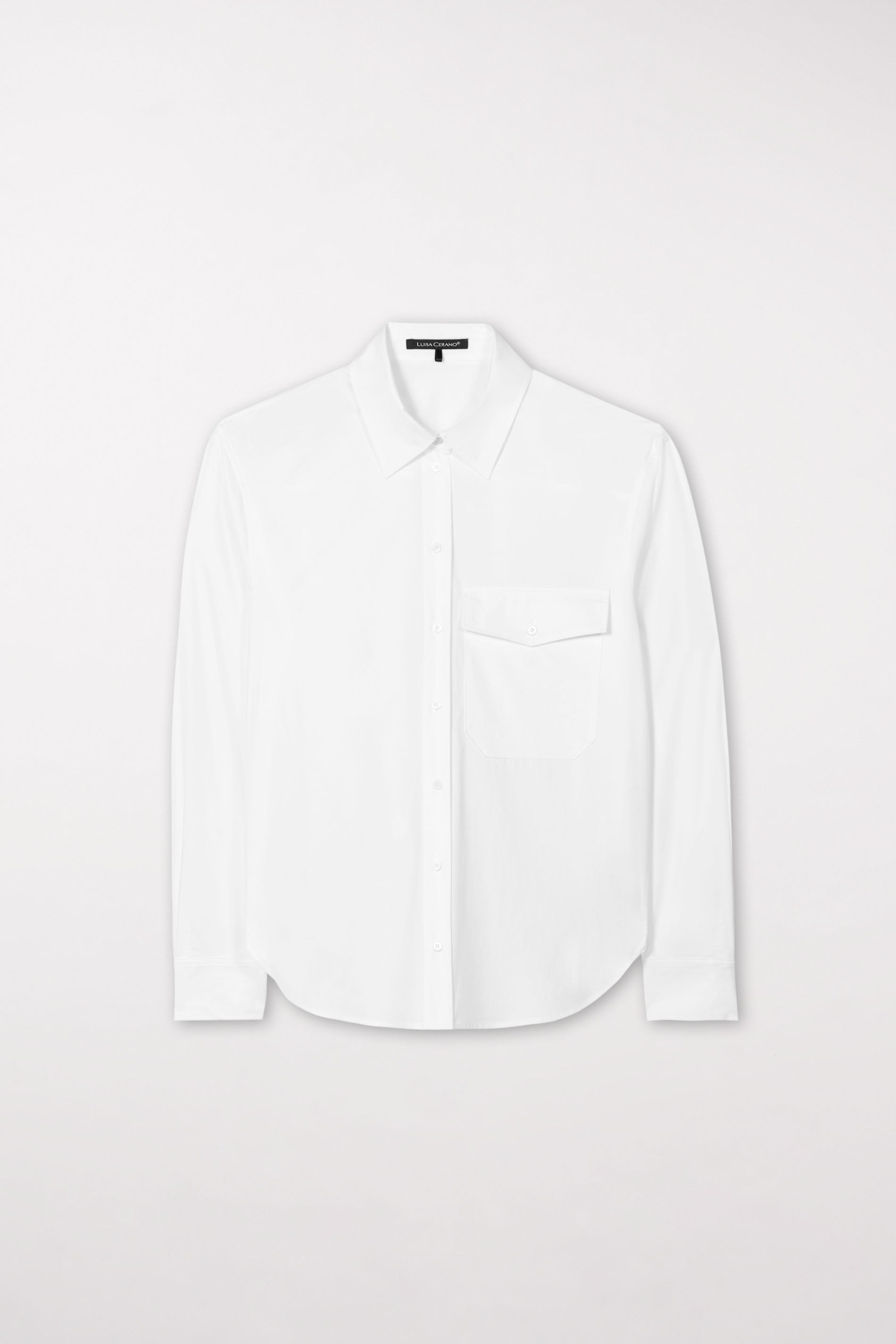 Hemdbluse mit Pattentasche - white - Standard | Artikel Front