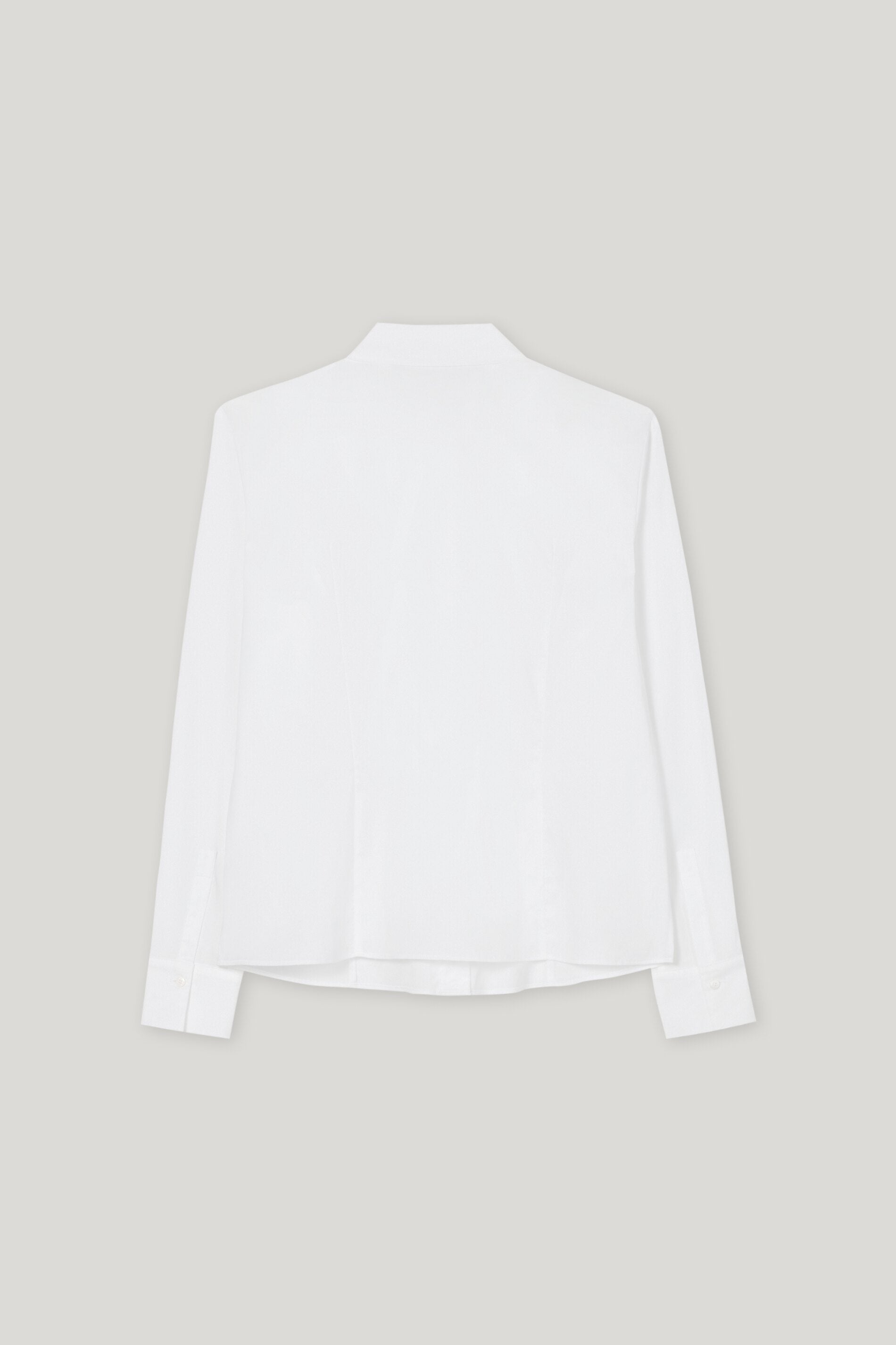 Popeline Stretch Bluse - white - Standard | Artikel Rück