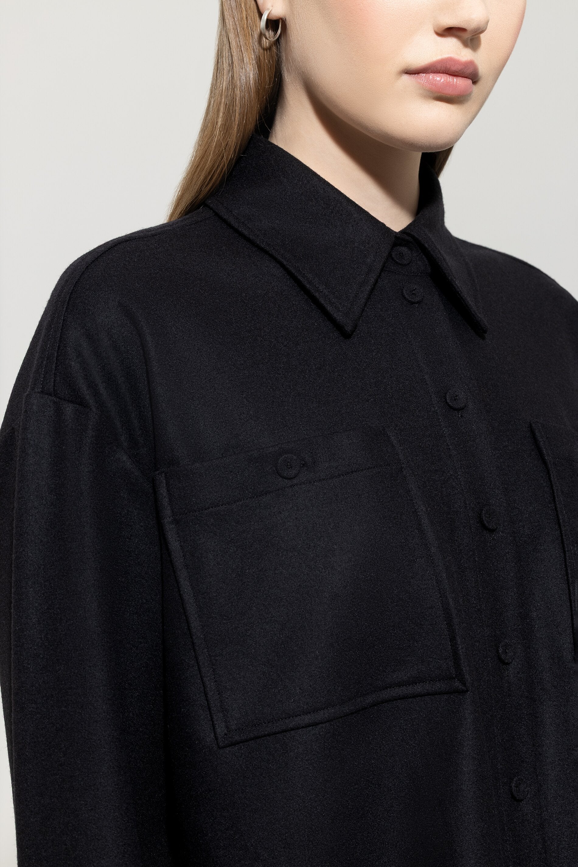 Flanell-Hemd - deep black - Standard | Model Detail