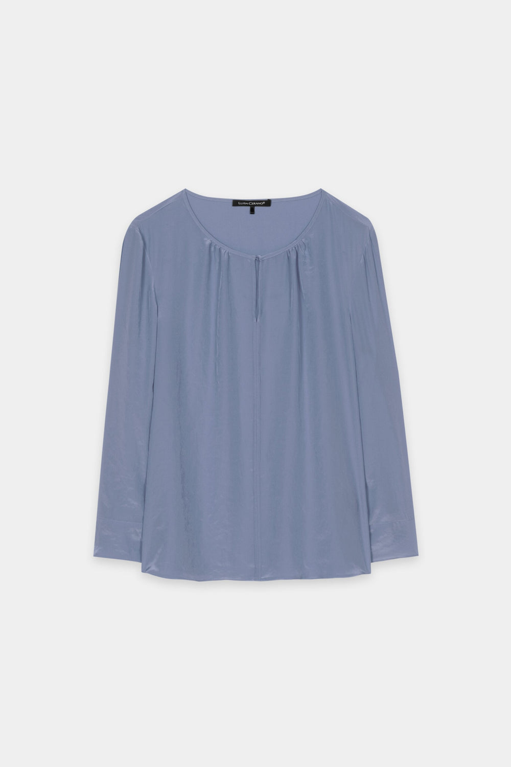 Flowing blouse shirt - casual blue - Standard