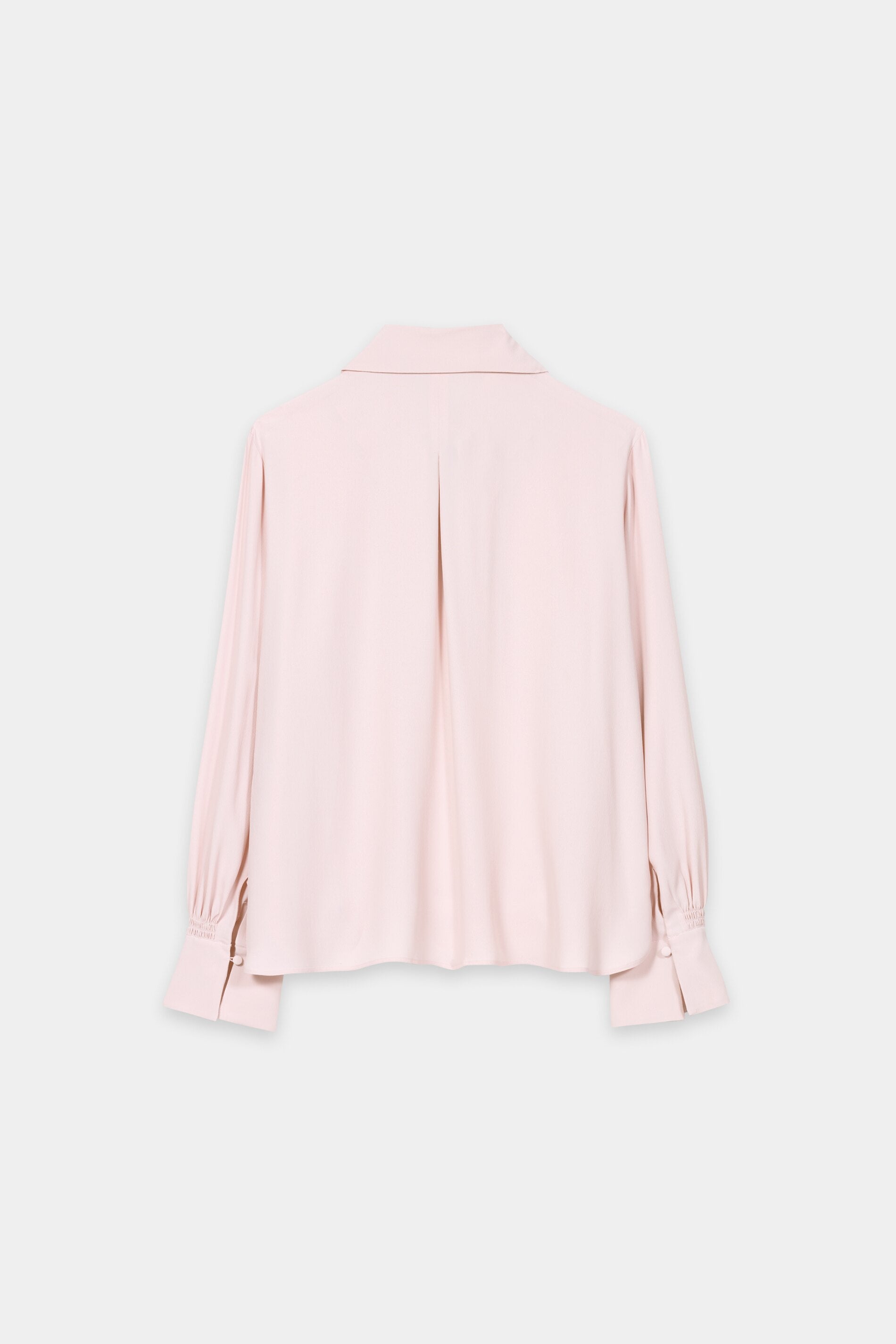 Schluppenbluse aus Seiden-Mix - creamy blush - Standard | Artikel Rück