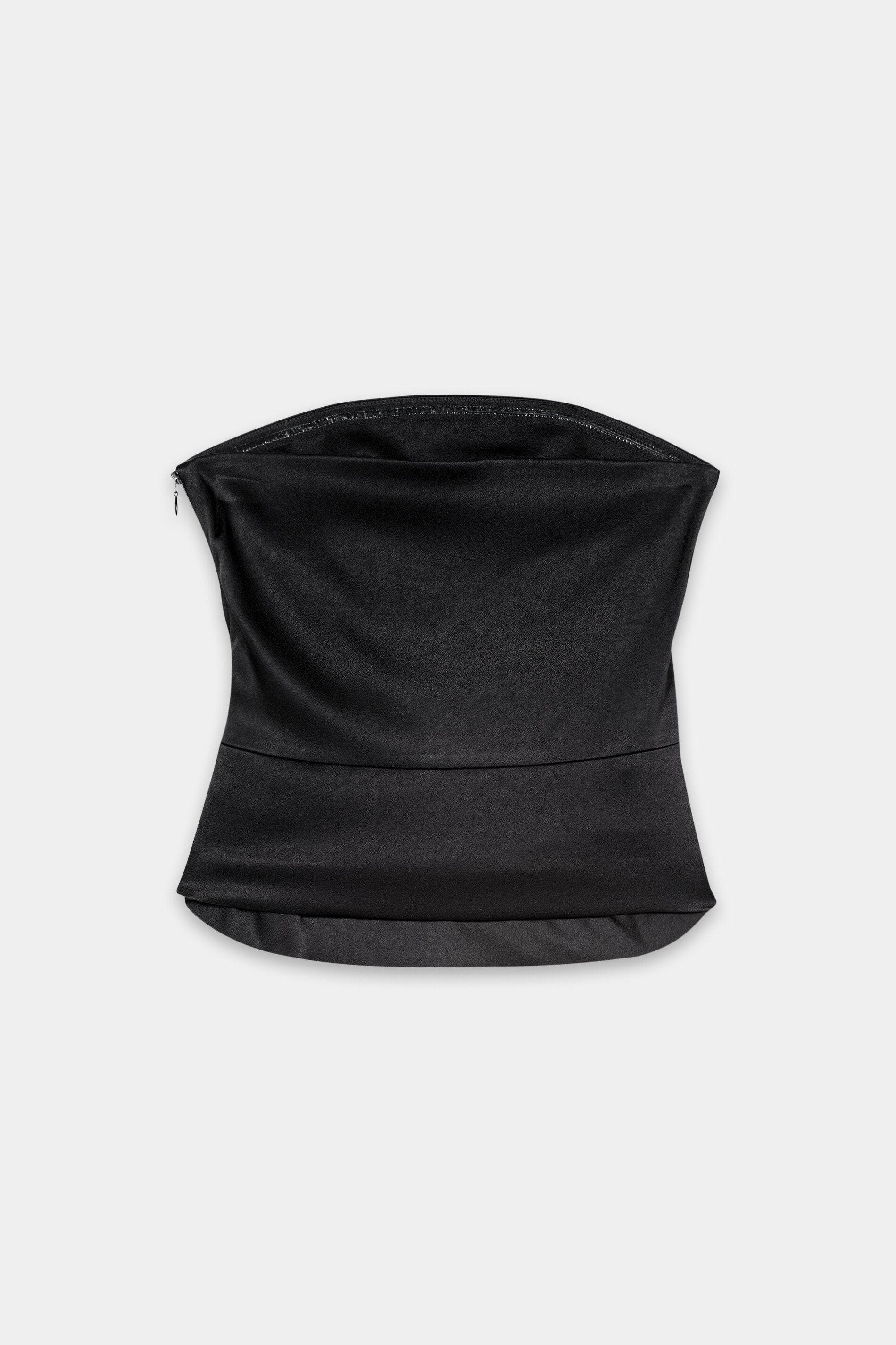 Off-shoulder corsage - black - Standard